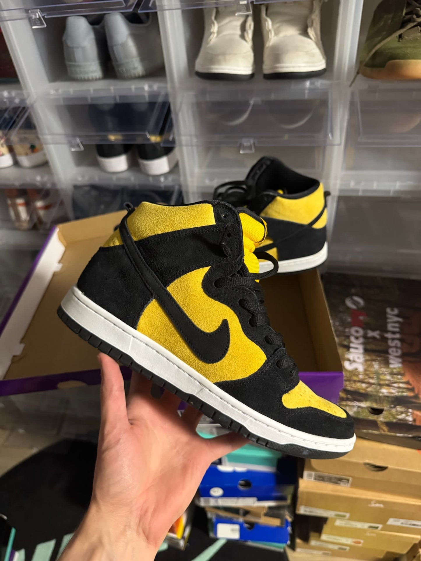 HY786 Nike SB Dunk High Pro Reverse Goldenrod