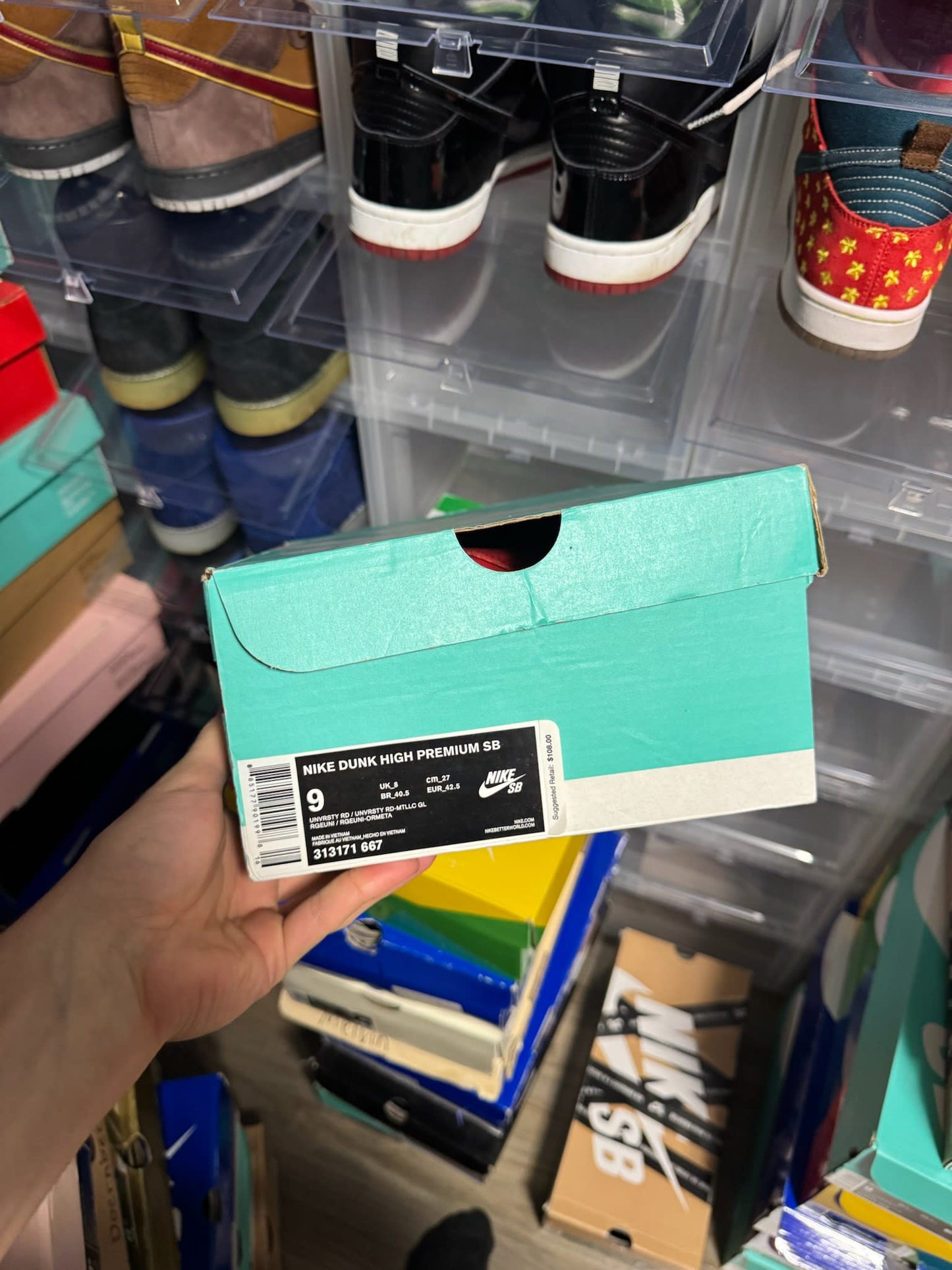 Size 9 Preowned Nike SB Dunk High Chinese New Year (CNY)