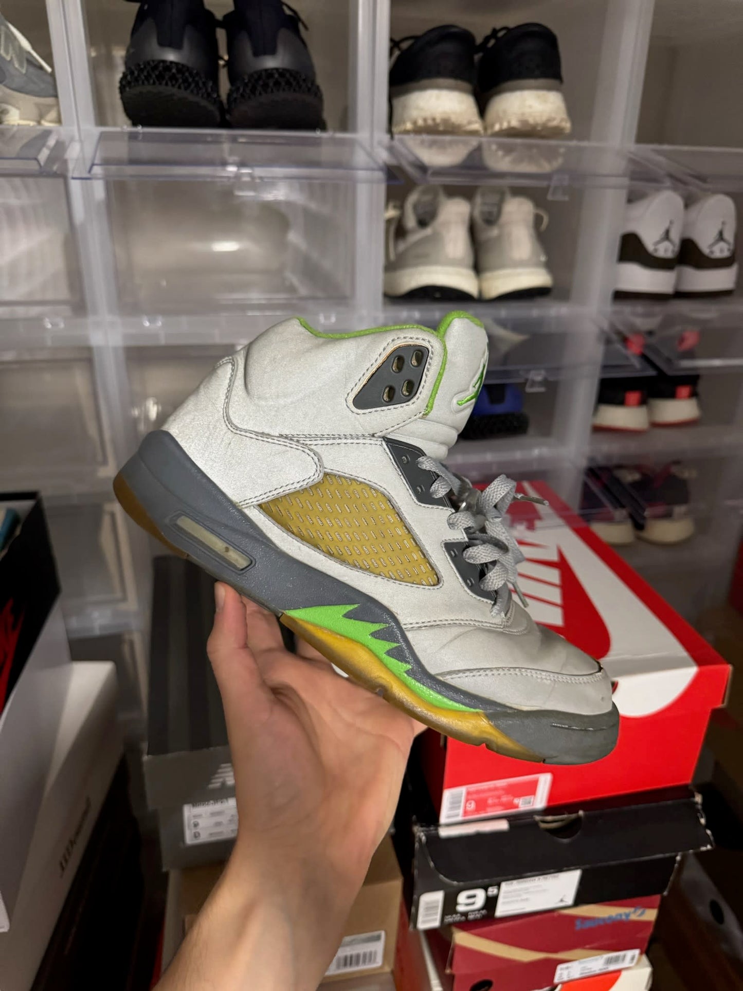 HY842 Jordan 5 Retro Green Bean