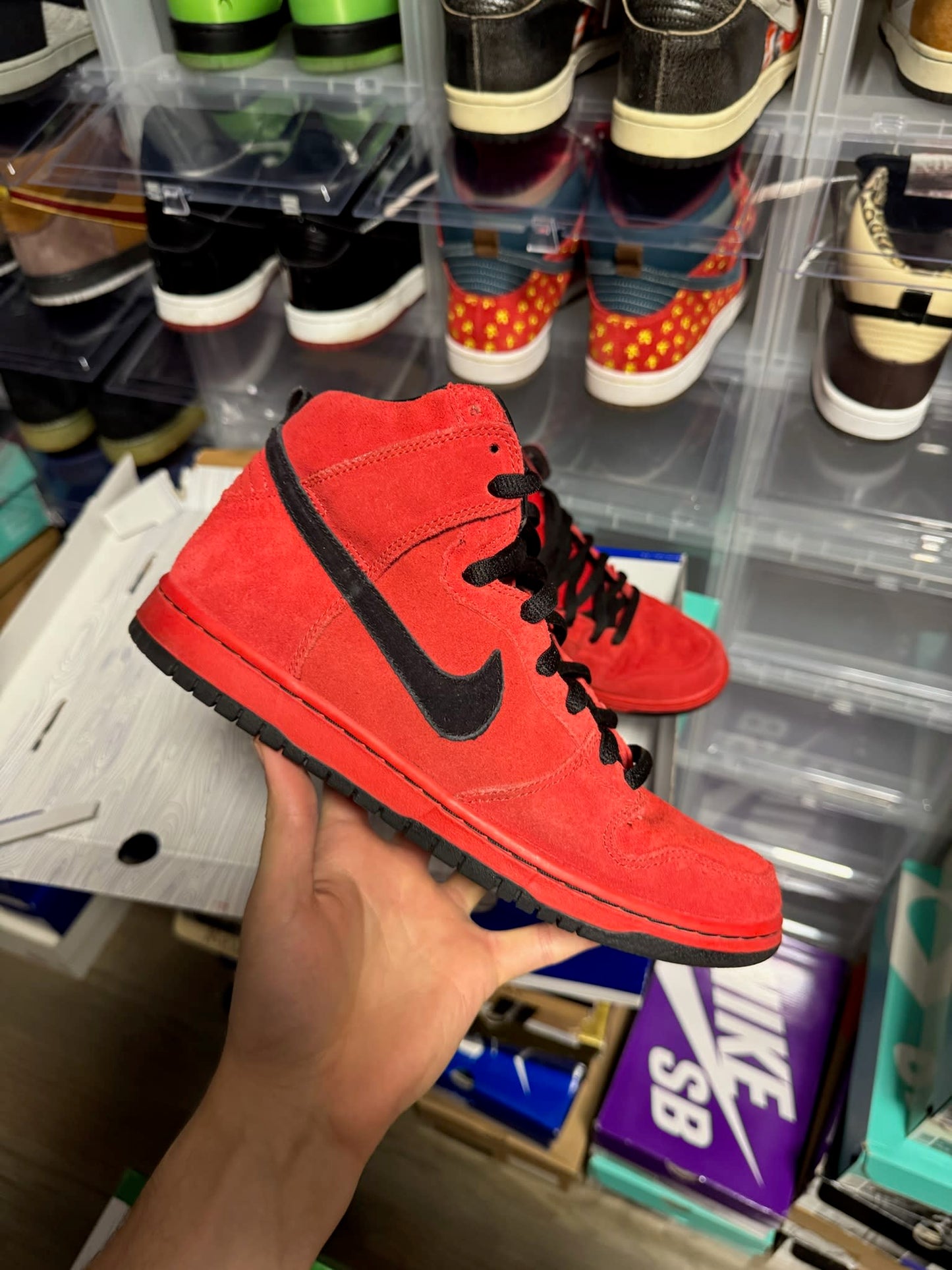 Size 8.5 Nike SB Dunk High Red Devil