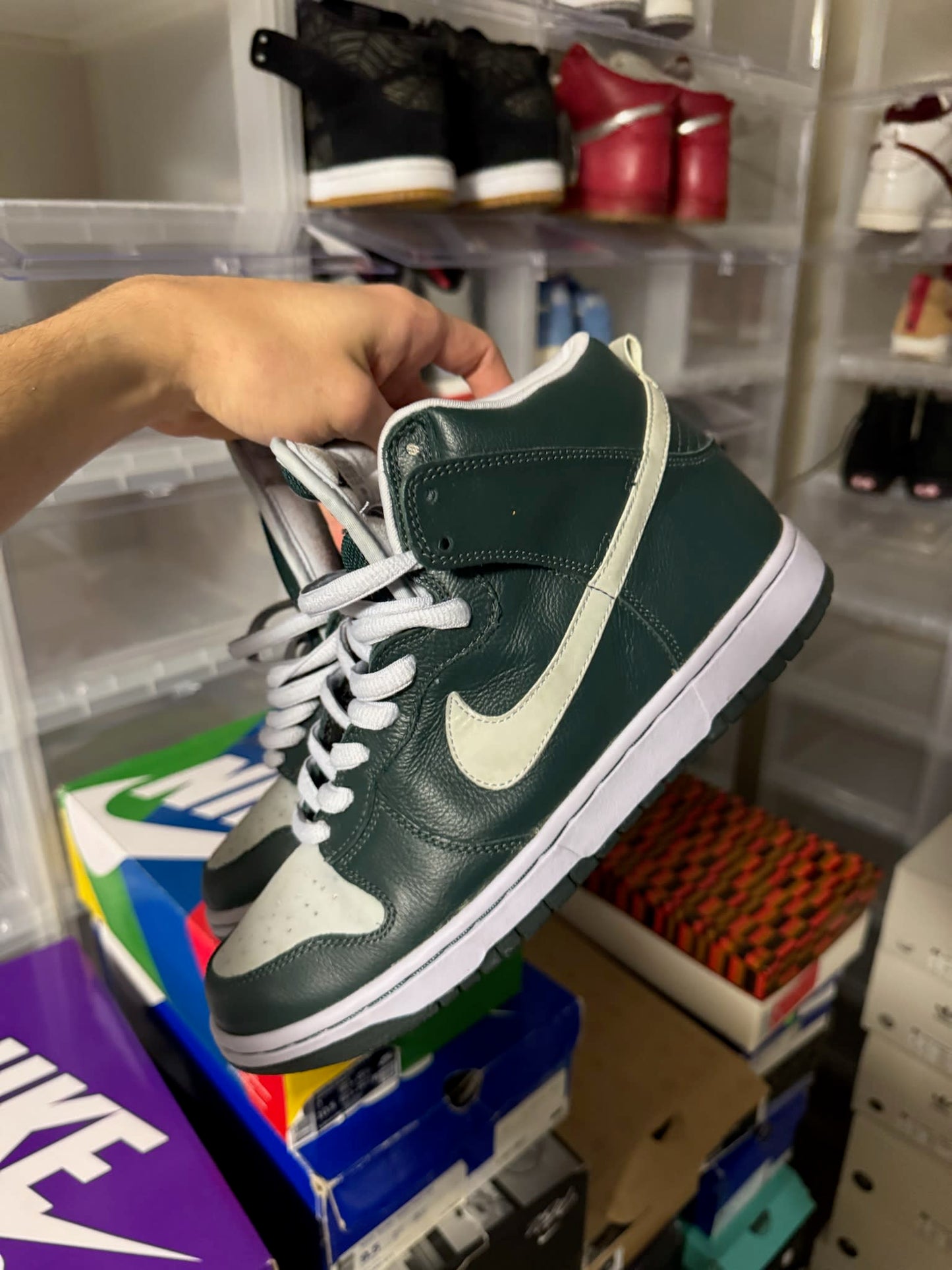 Size 9 Preowned (NB) Nike Dunk High Pro SB Ghost