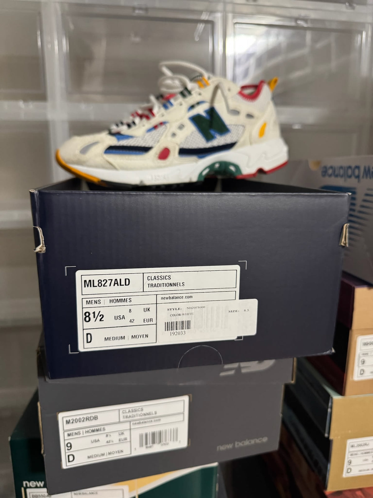 [HY927] New Balance 827 Abzorb Aime Leon Dore White Multi