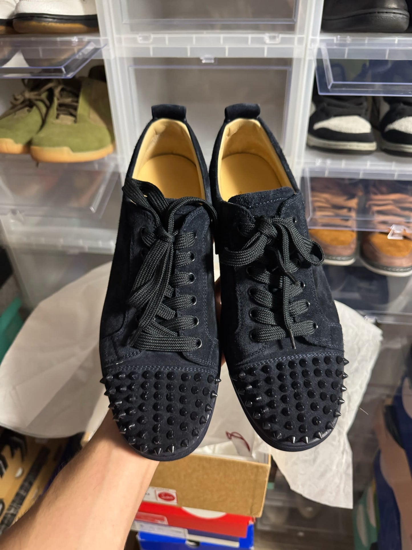 Christian Louboutin Louis Junior Spikes China Blue