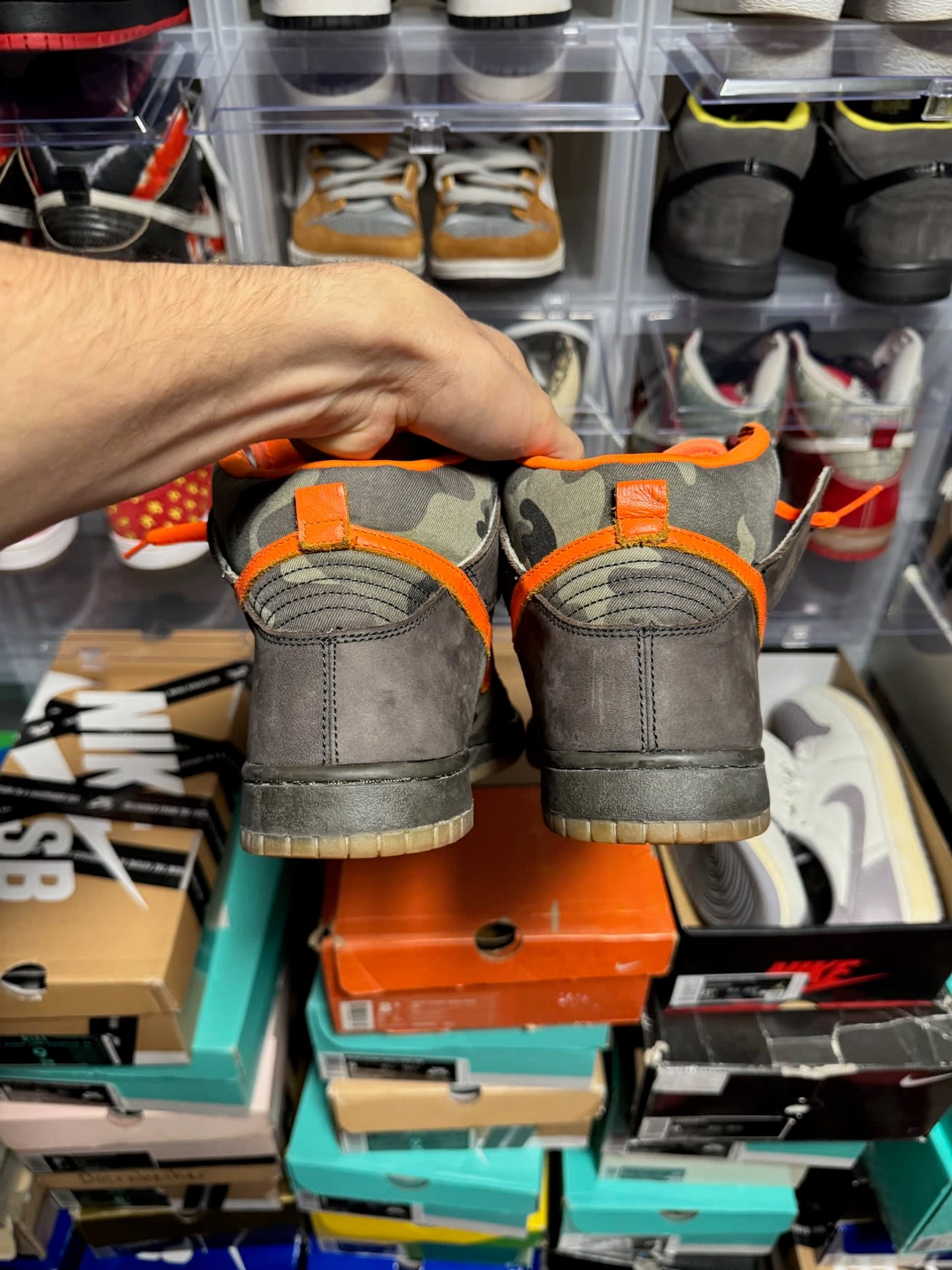 Size 9 Preowned (NB) Nike SB Dunk High Brian Anderson Camo