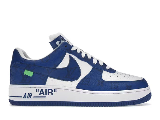 Louis Vuitton Nike Air Force 1 Low By Virgil Abloh White Blue