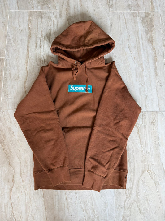 Supreme Box Logo Hooded Sweatshirt (FW17) Rust