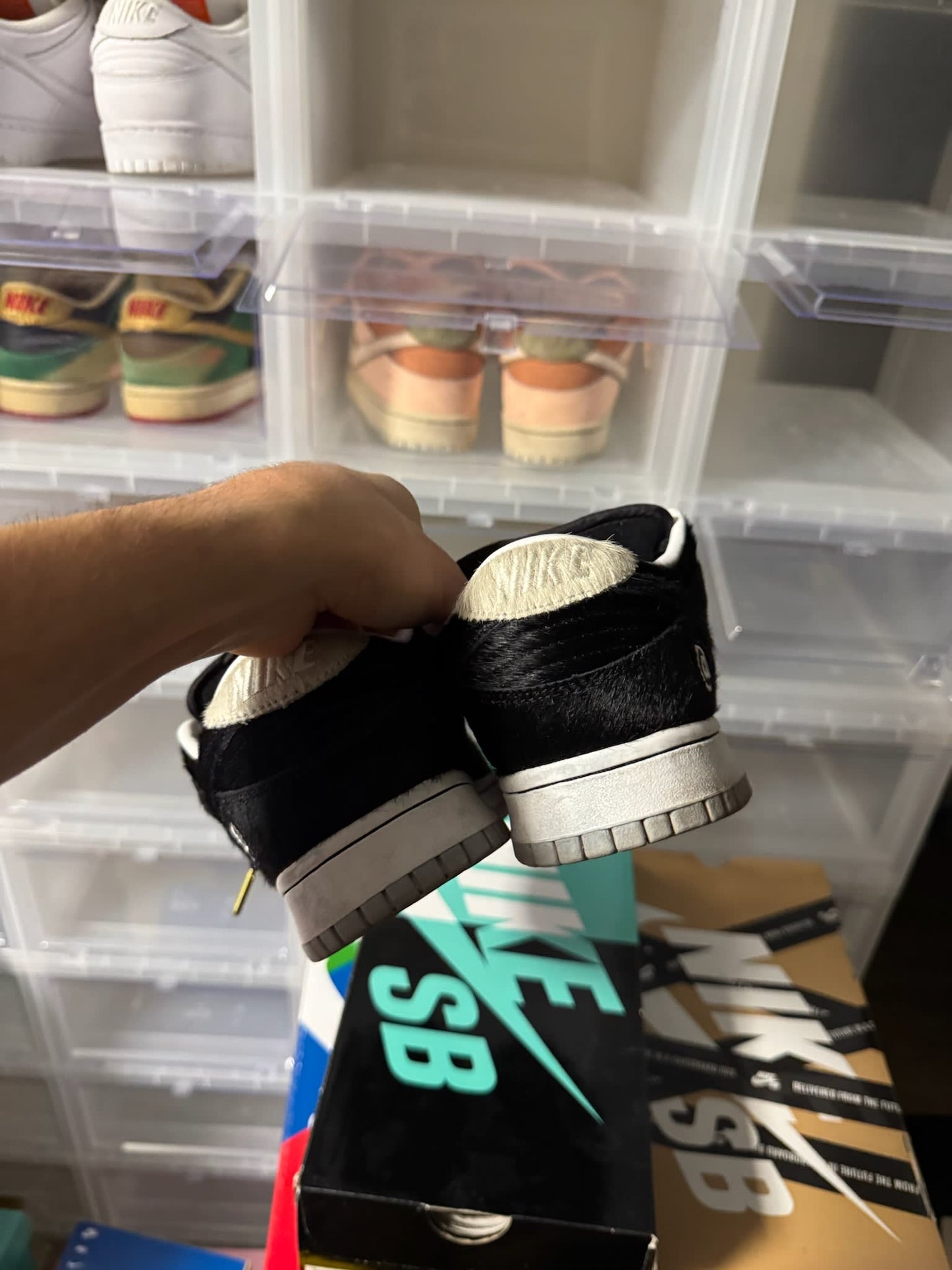 Size 9 Preowned Nike SB Dunk Low Medicom Toy (2020)
