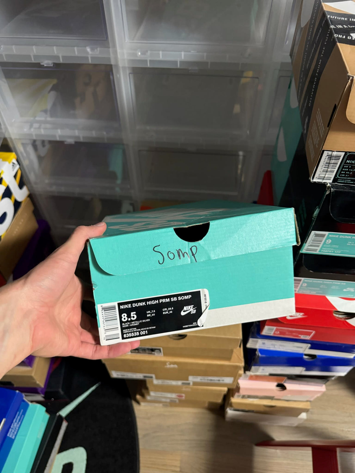 Size 8.5 Preowned Nike SB Dunk High Nigel Sylvester S.O.M.P.