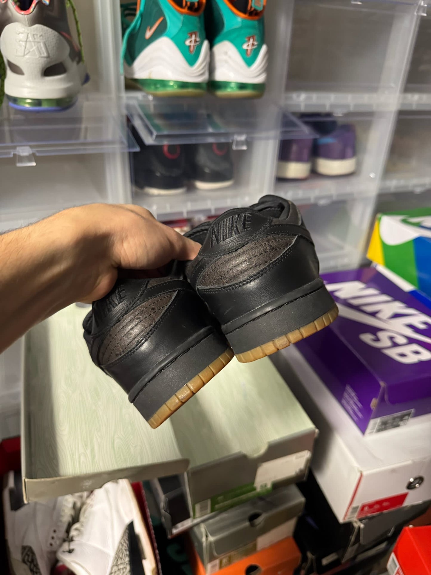 Size 9 Preowned Nike SB Dunk Low Ostrich