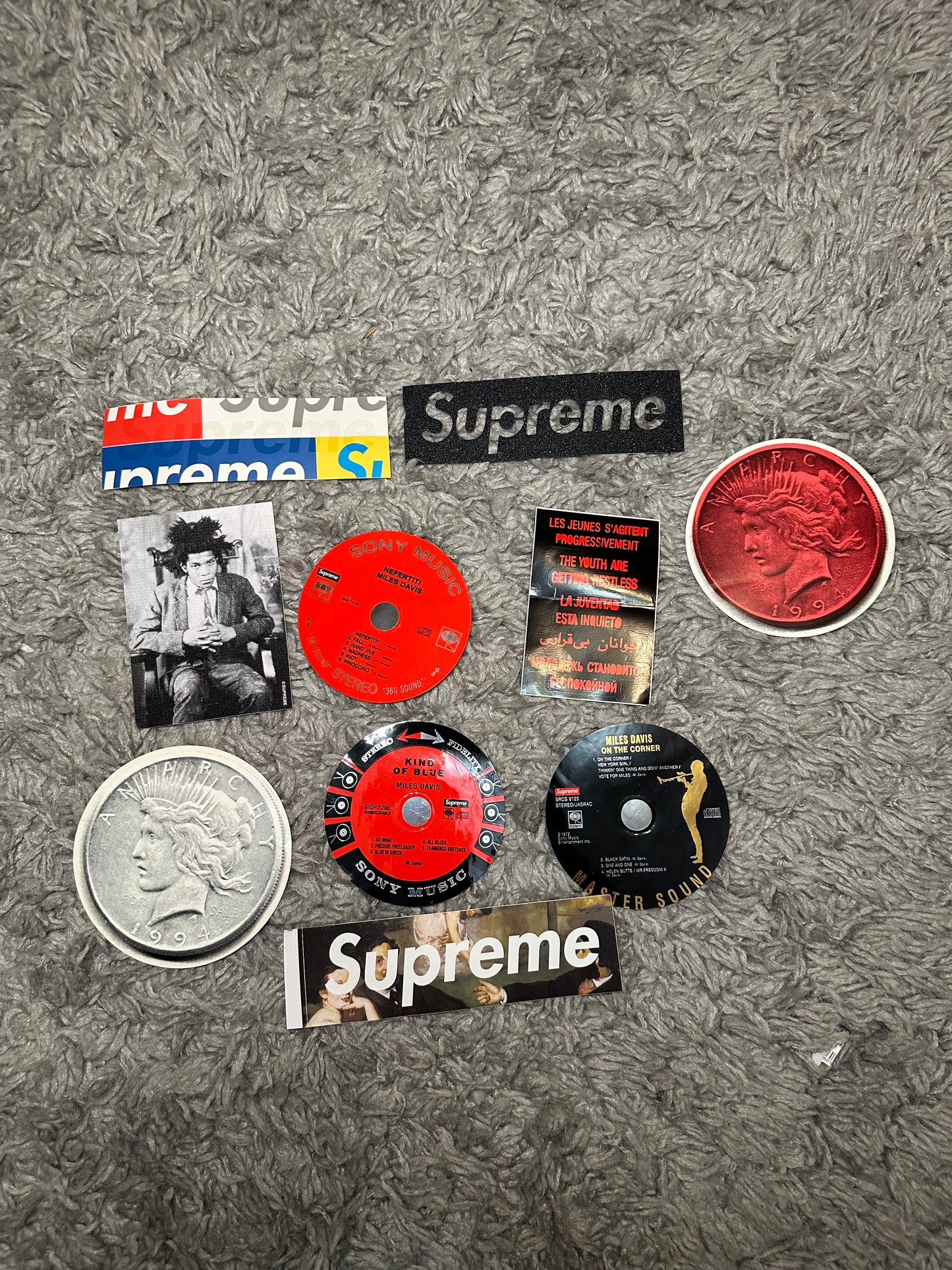 Various Supreme Stickers!