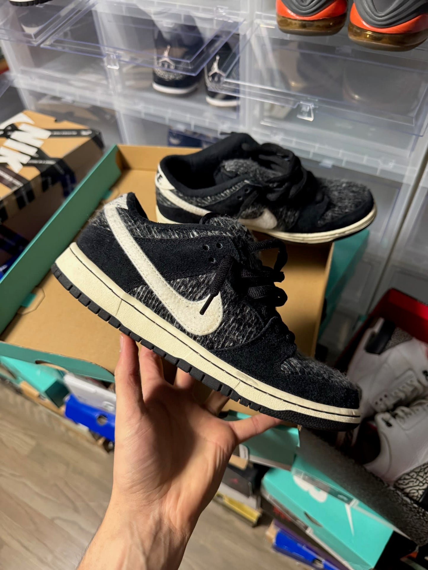 Size 9 Preowned Nike Dunk Low Warmth Pack