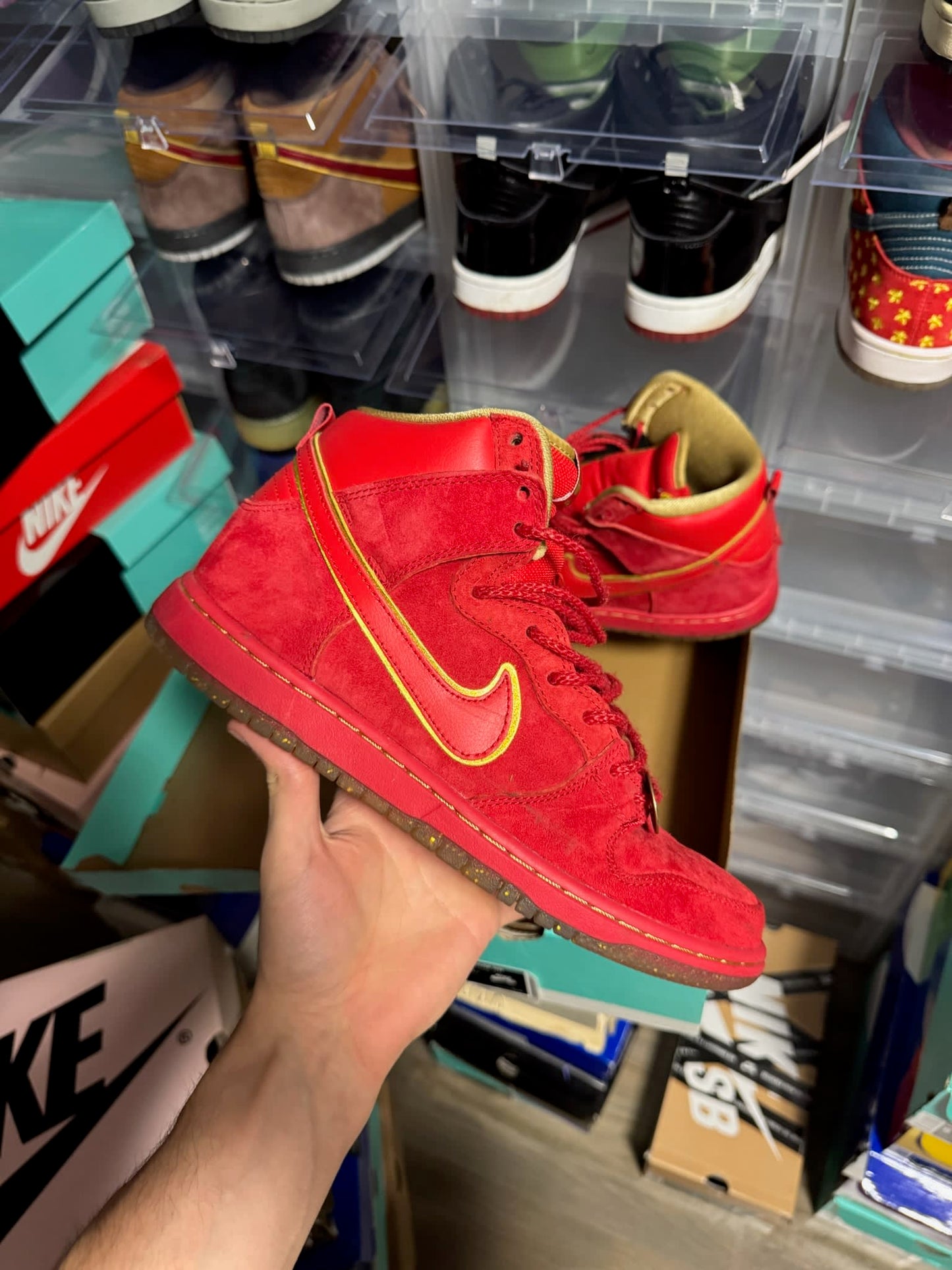 Size 9 Preowned Nike SB Dunk High Chinese New Year (CNY)