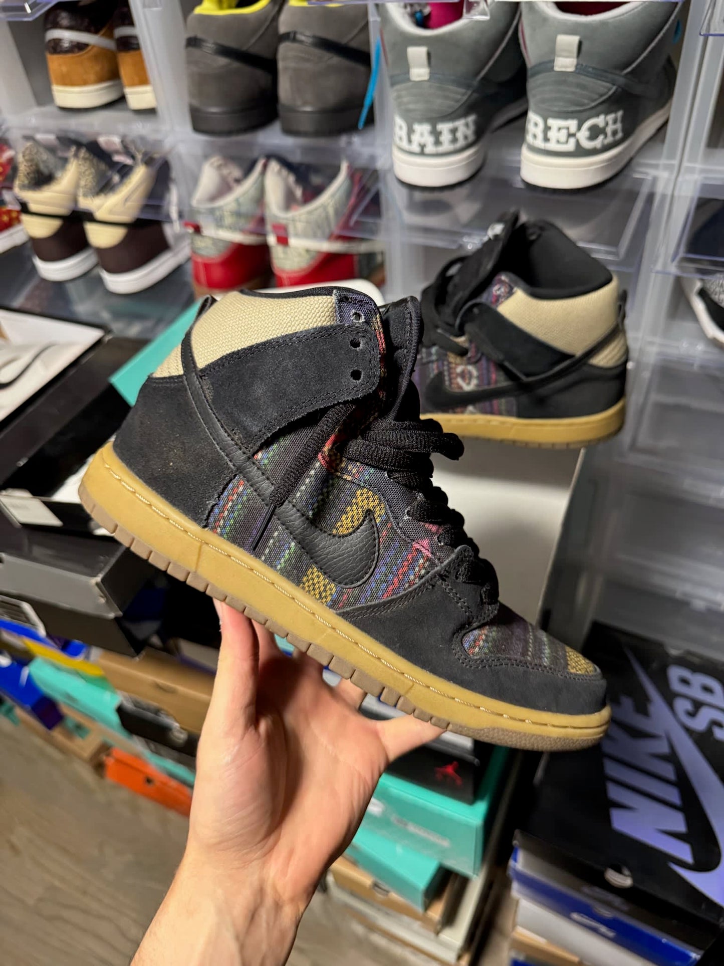 Size 9 Preowned Nike SB Dunk High Hackey Sack