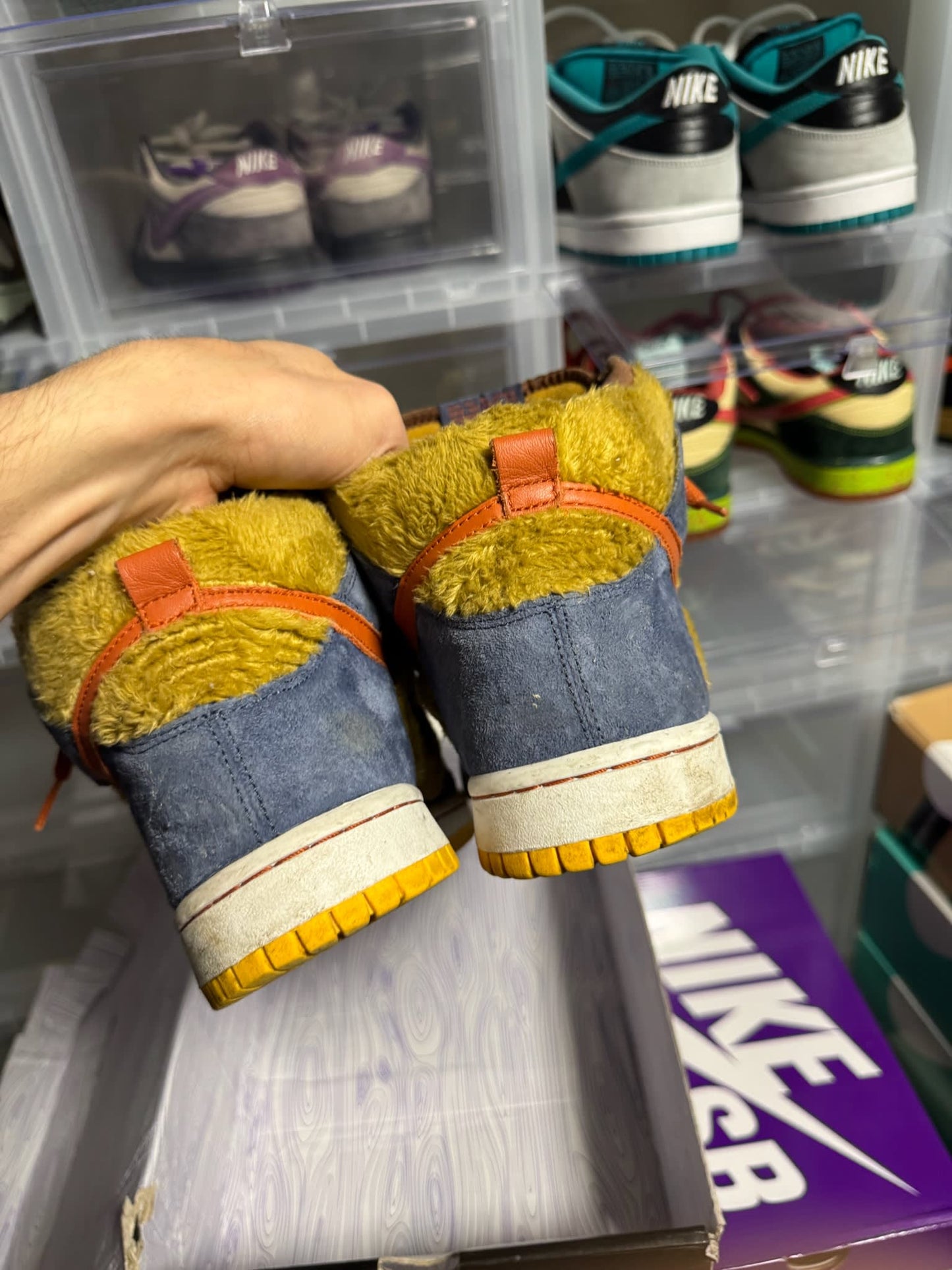 Size 8.5 Preowned Nike SB Dunk High Papa Bear