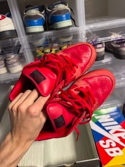 Size 9 Preowned Nike SB Dunk Low Pure Blood
