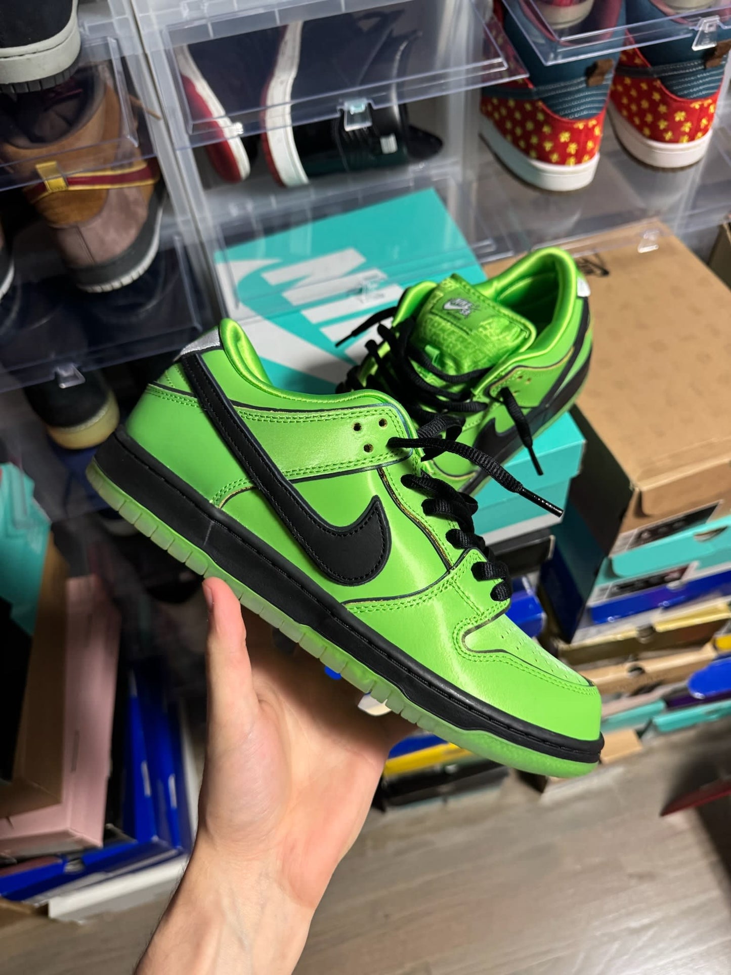Size 9 Preowned (NB) Nike SB Dunk Low The Powerpuff Girls Buttercup