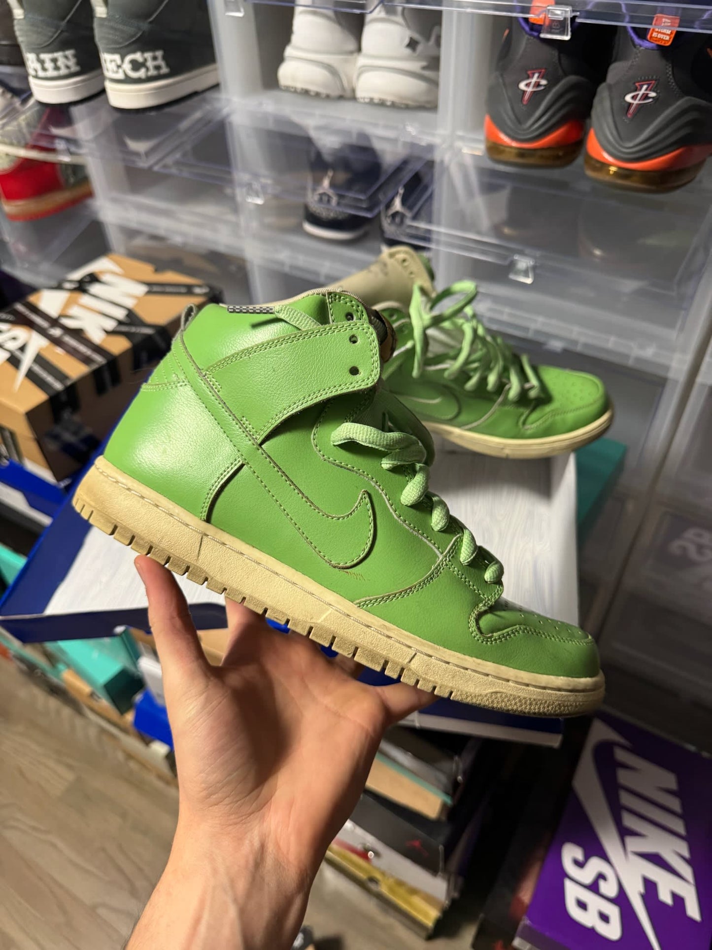 Size 9 Preowned Nike SB Dunk High Statue of Liberty