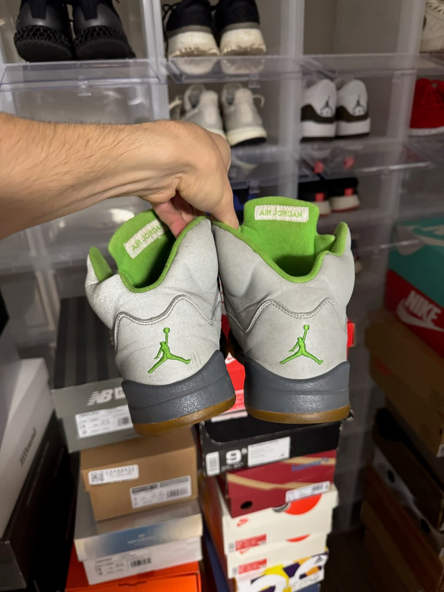 HY842 Jordan 5 Retro Green Bean