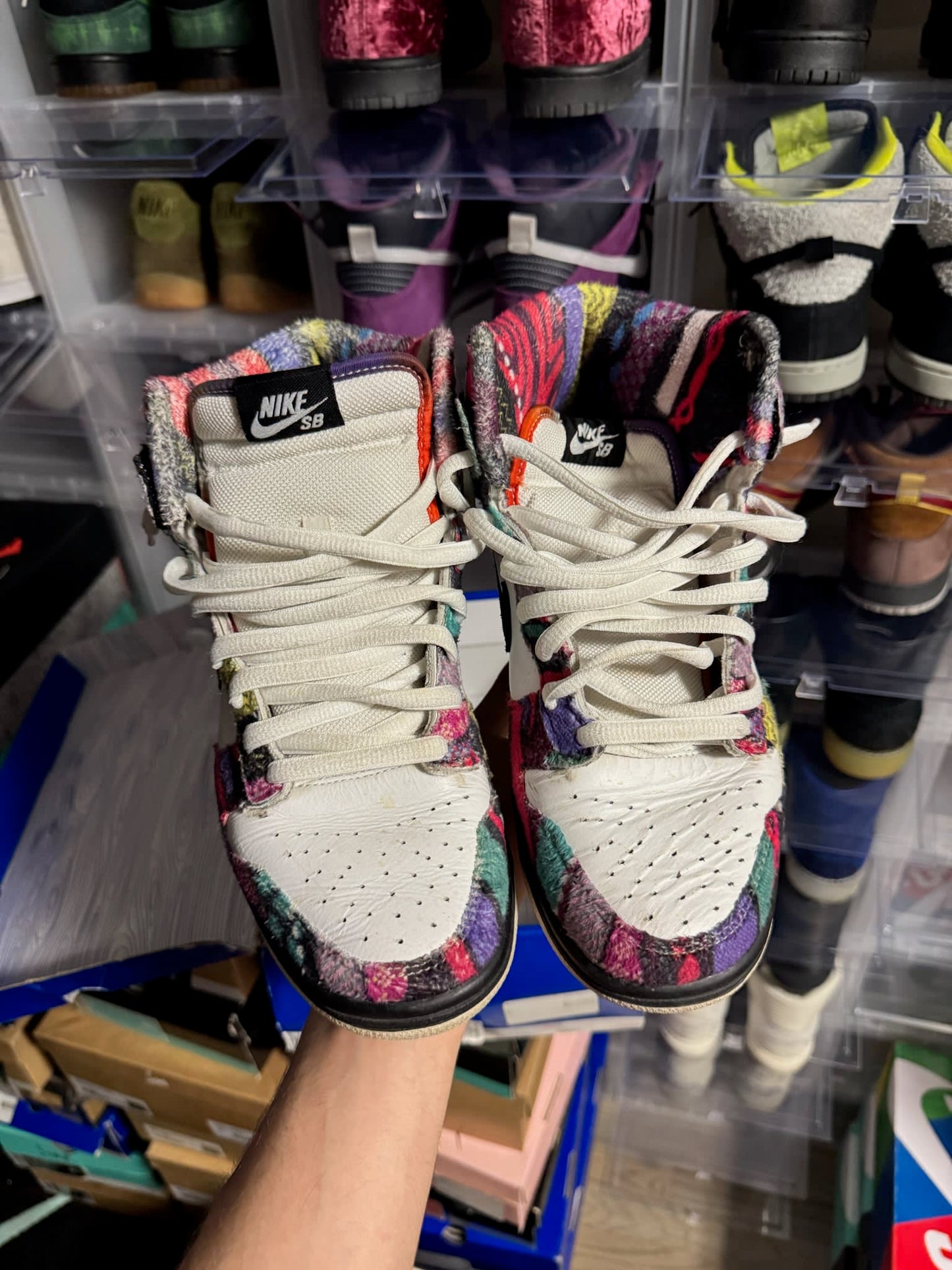Size 8.5 Preowned Nike SB Dunk High Huxtable