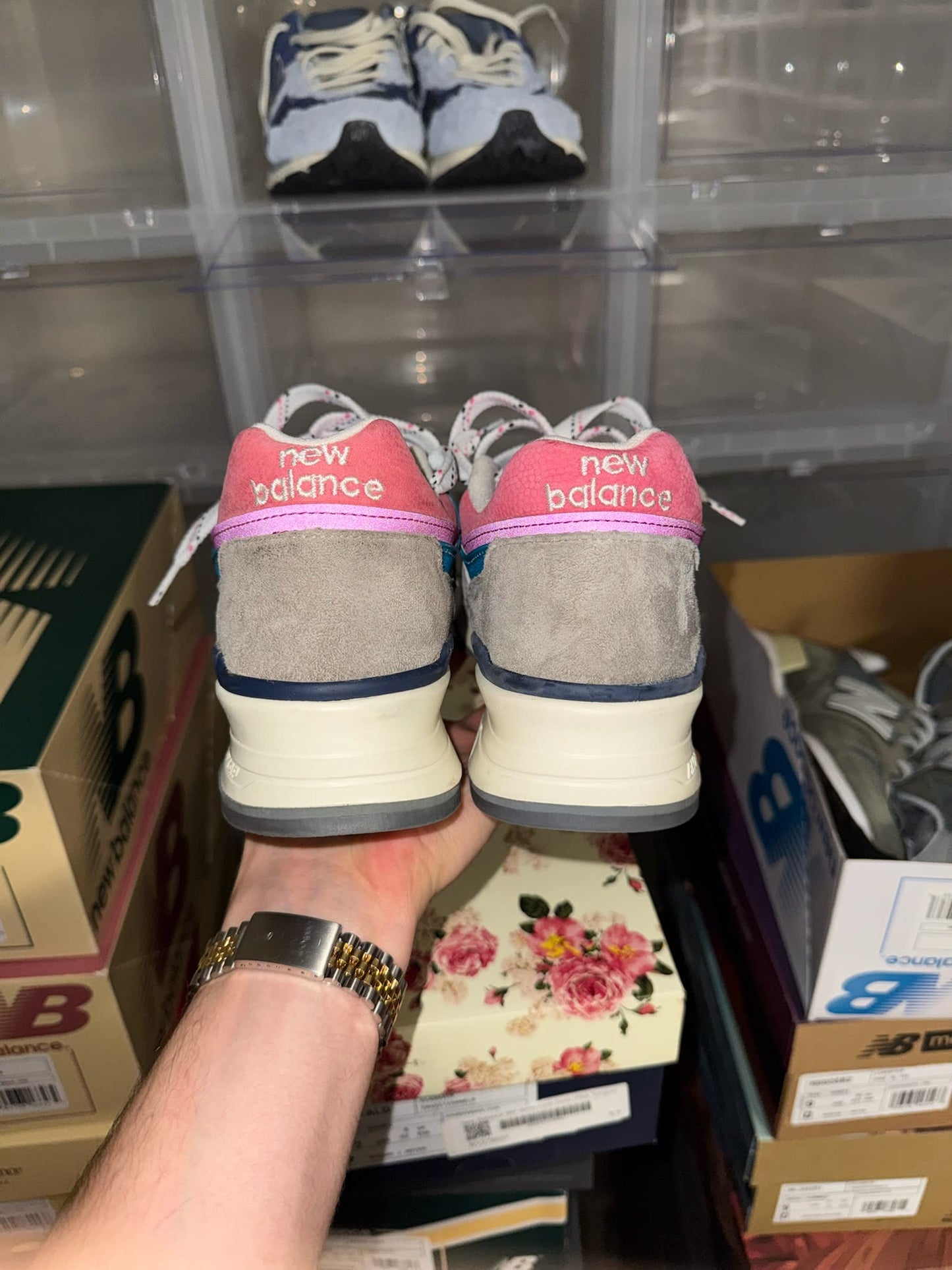 HY936 New Balance 997 Aime Leon Dore (Pink Tongue)