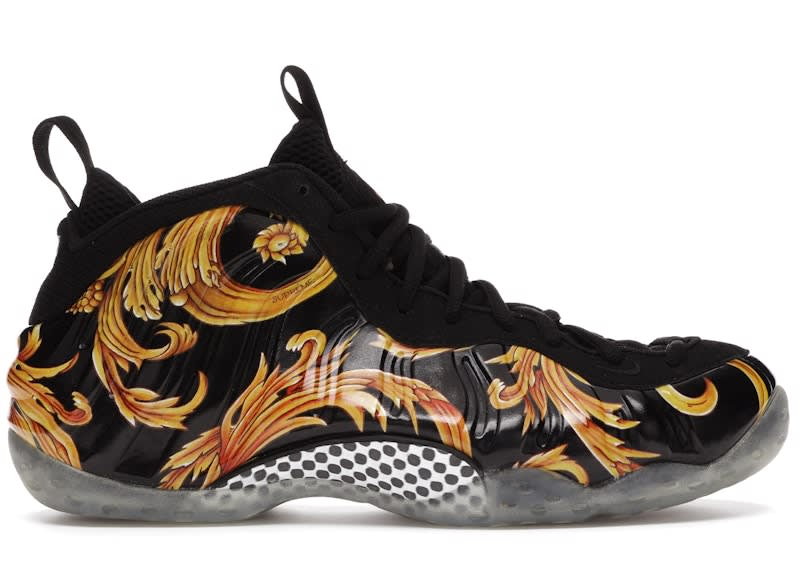 Size 10 Preowned Nike Air Foamposite One Supreme Black