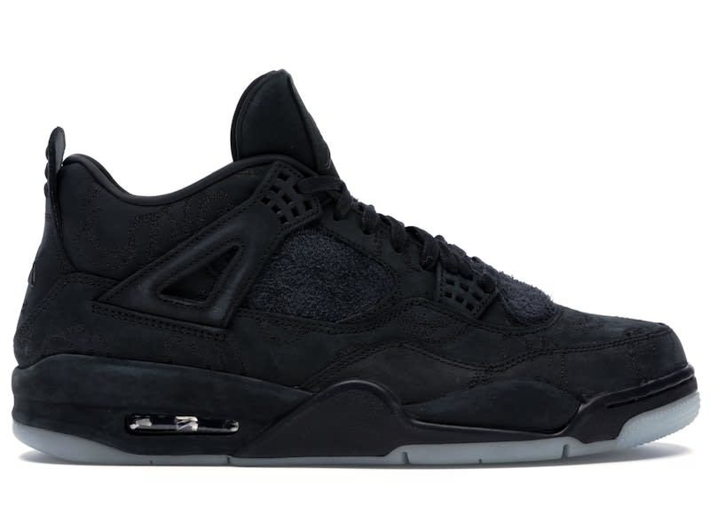 Size 11.5 Preowned (NB) Jordan 4 Retro Kaws Black