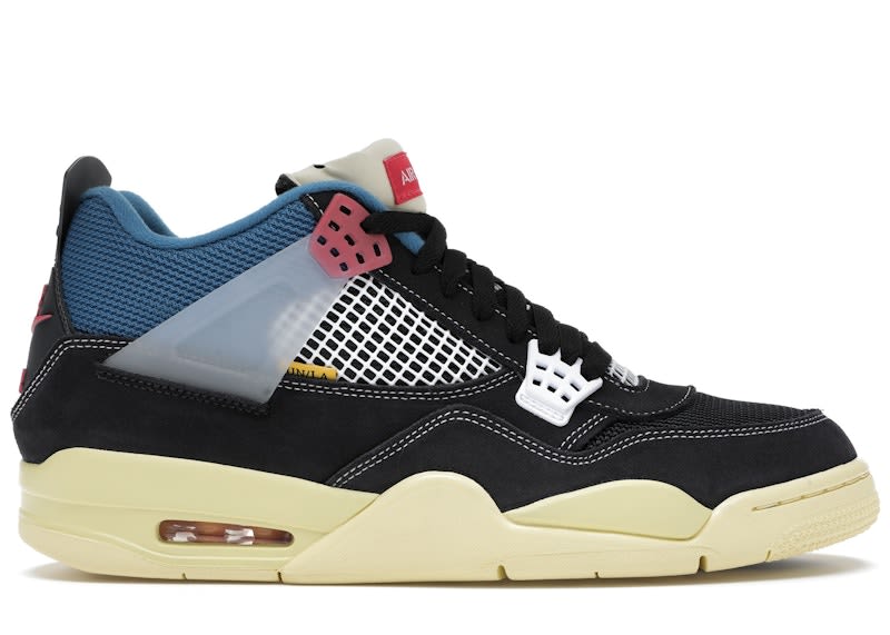 Size 9 Preowned Jordan 4 Retro Union Off Noir