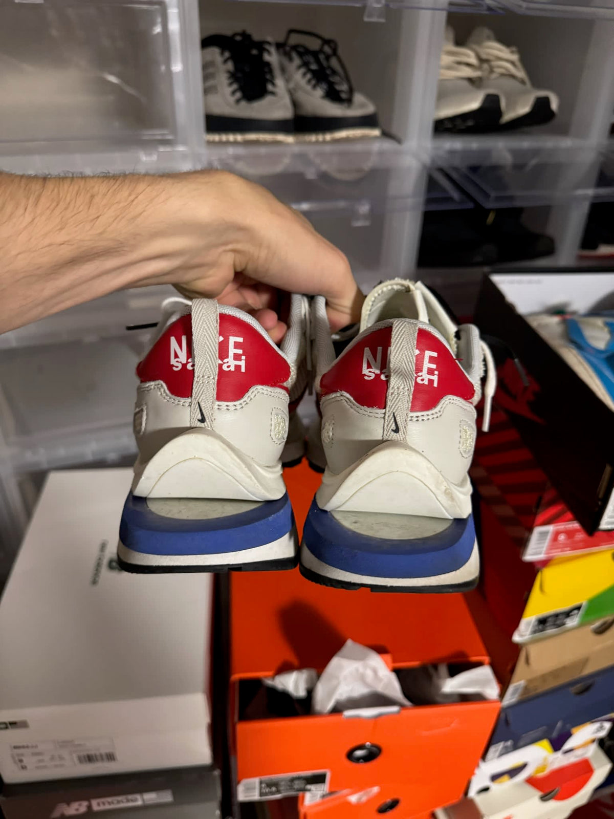 [HY898] Nike Vaporwaffle sacai Sport Fuchsia Game Royal