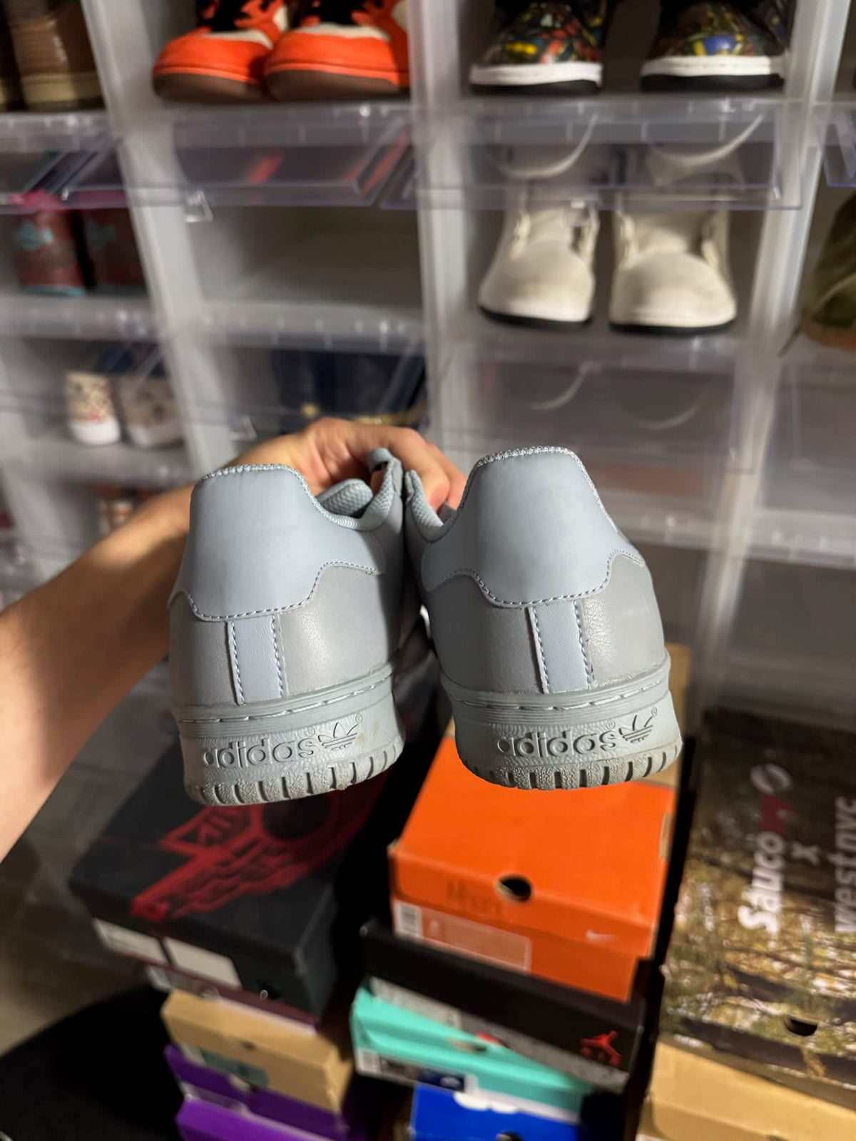 [HY795] adidas Yeezy Powerphase Calabasas Grey