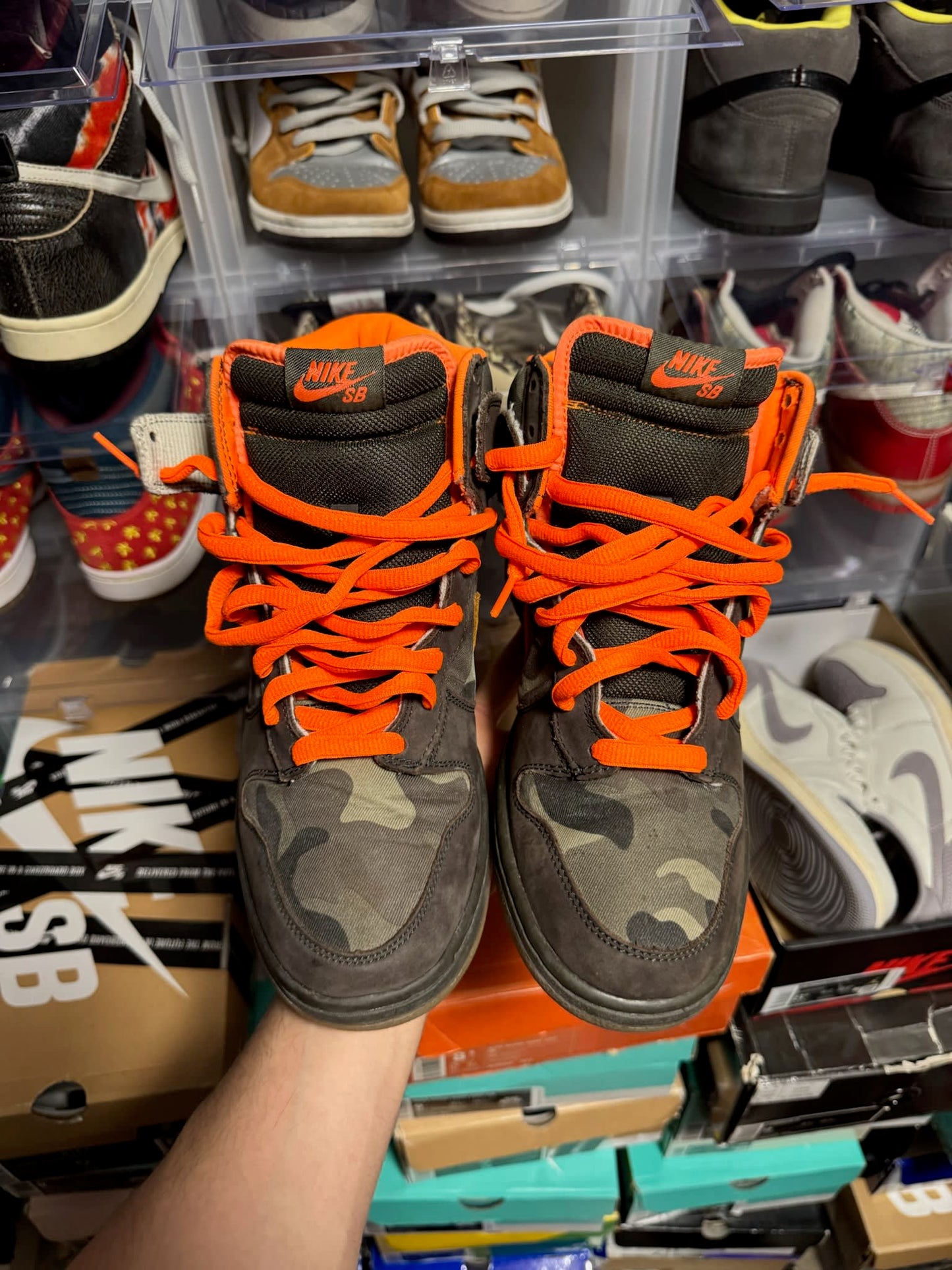 Size 9 Preowned (NB) Nike SB Dunk High Brian Anderson Camo