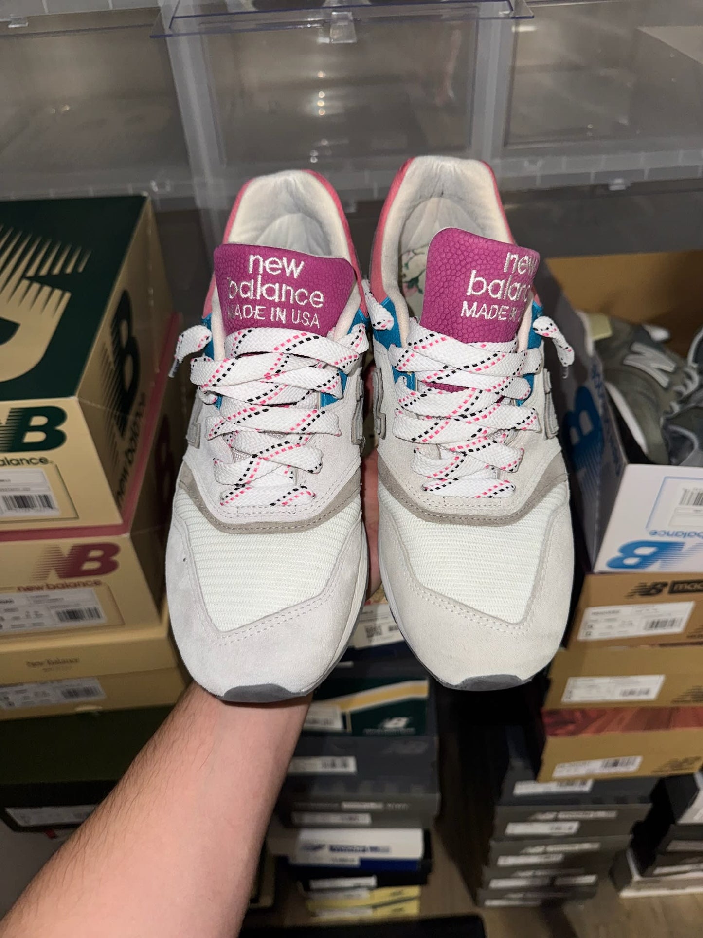 HY936 New Balance 997 Aime Leon Dore (Pink Tongue)