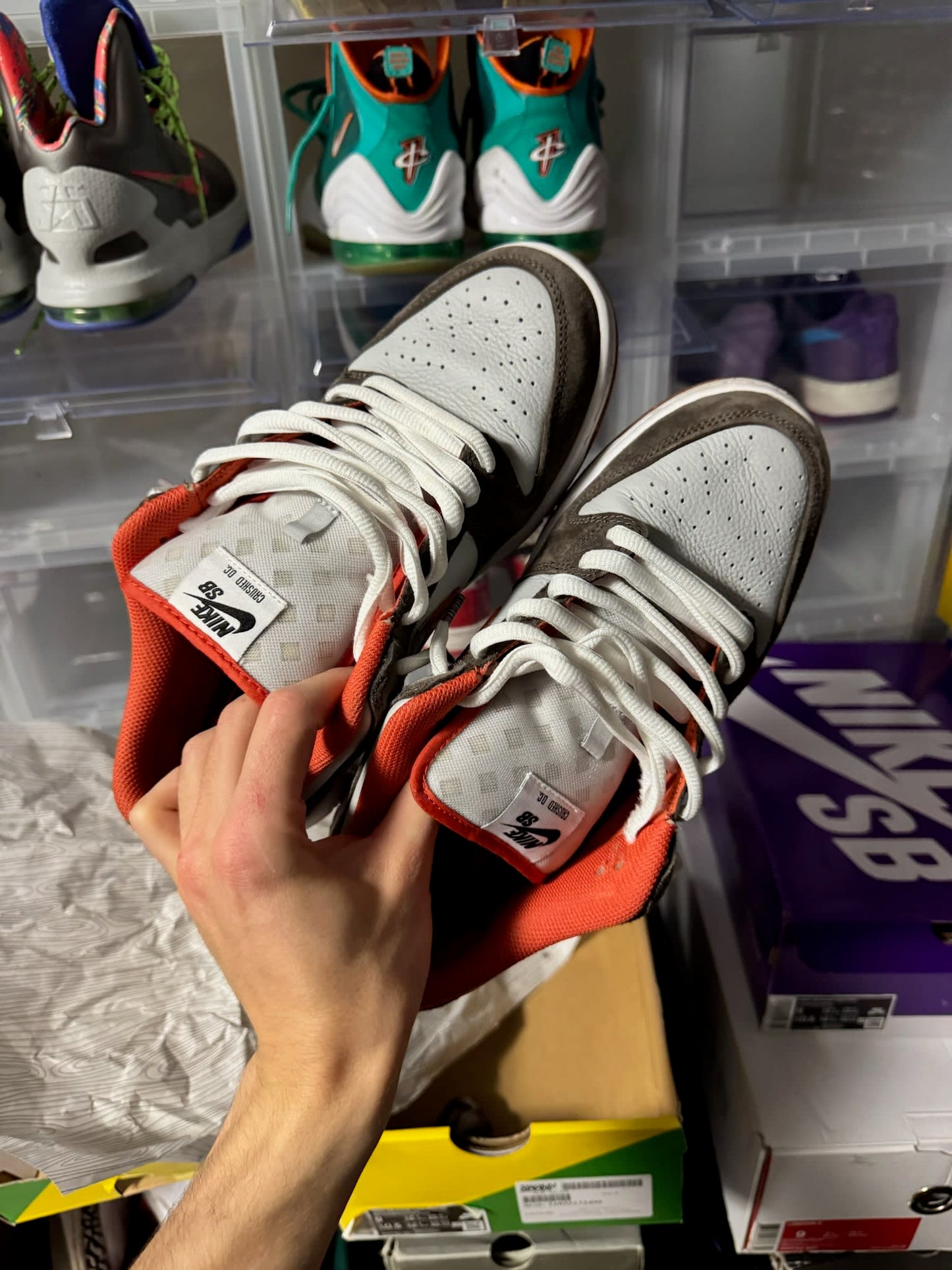 Size 9 Preowned Nike SB Dunk Low Crushed D.C.