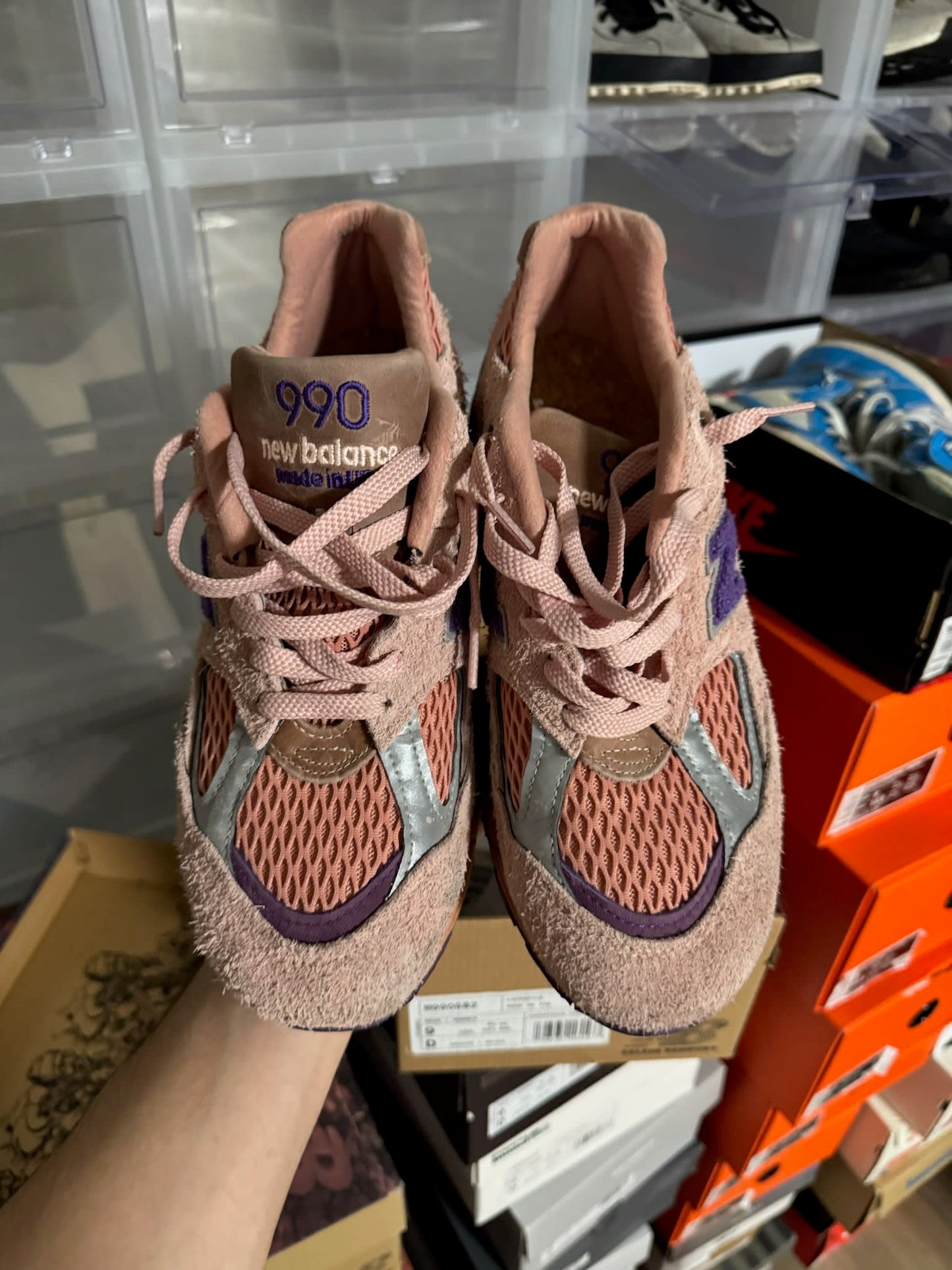 HY914 New Balance 990v2 Salehe Bembury Sand Be The Time