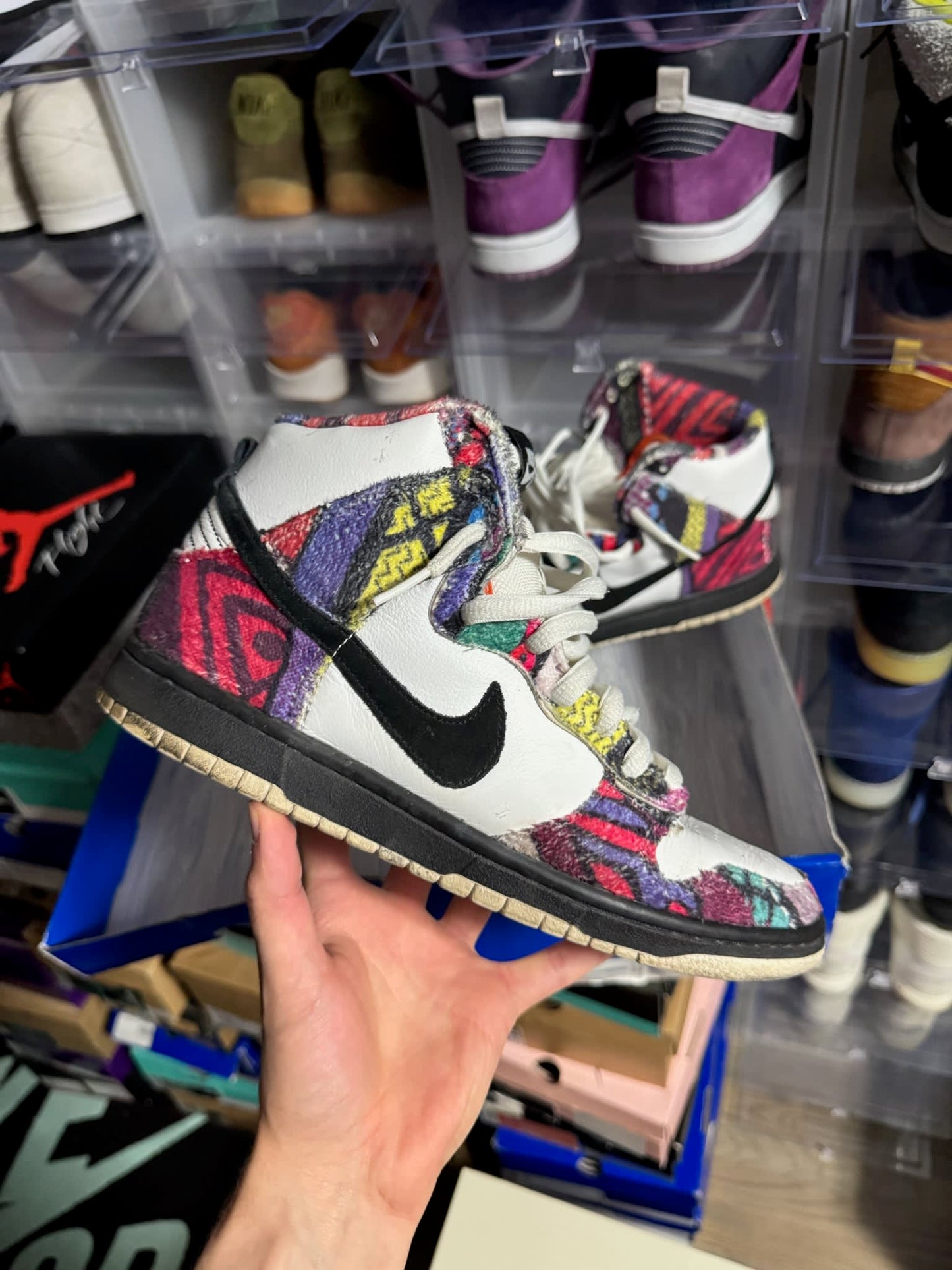 Size 8.5 Preowned Nike SB Dunk High Huxtable