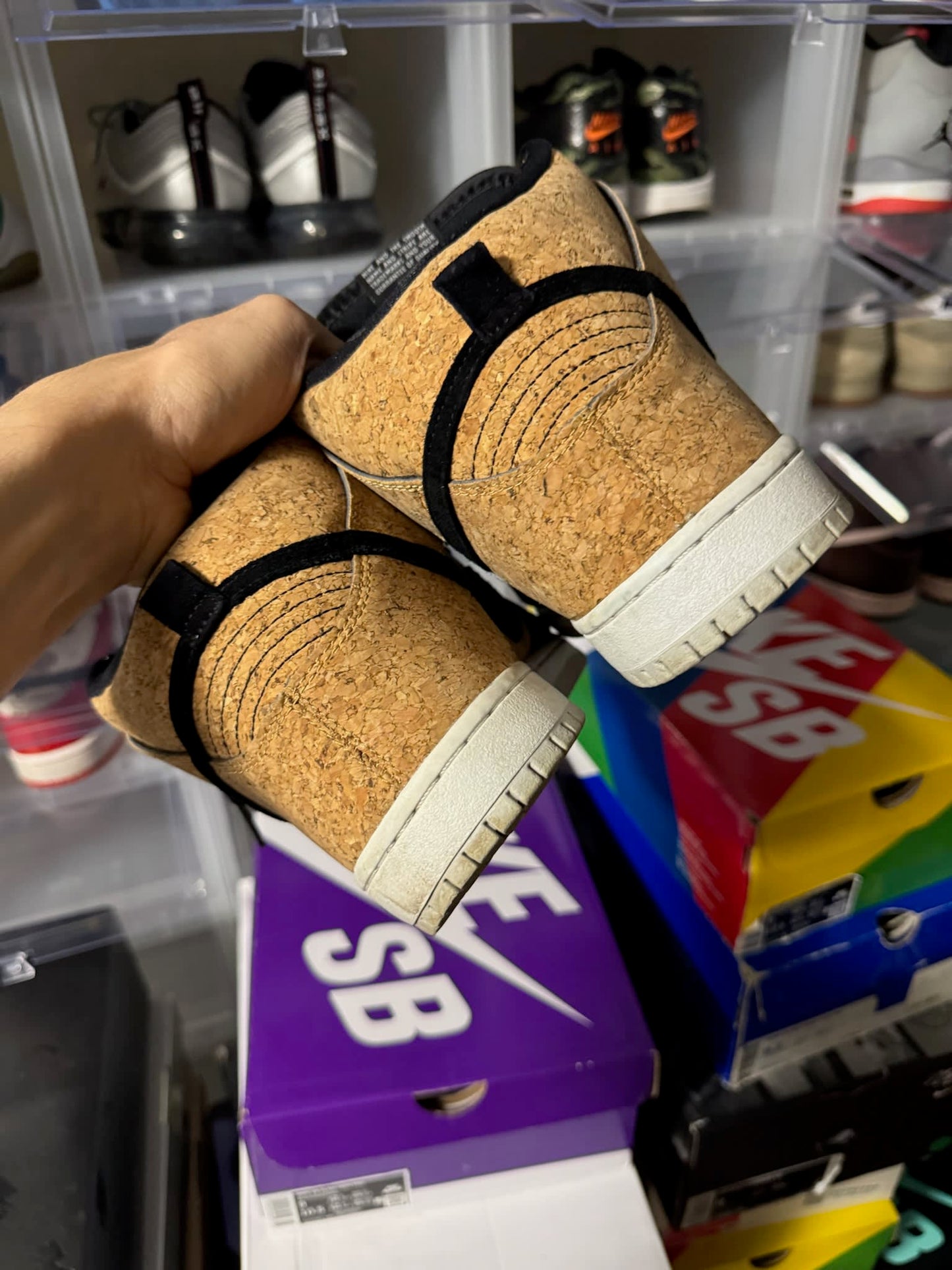 Size 9 Preowned (NB) Nike SB Dunk High Cork