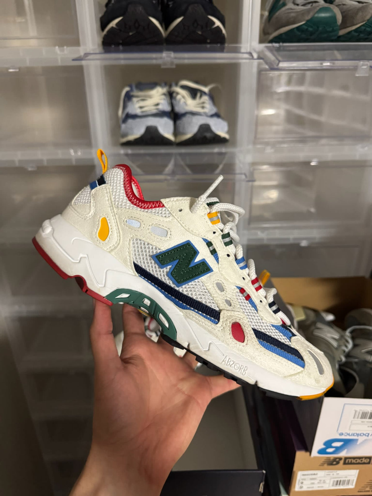 [HY927] New Balance 827 Abzorb Aime Leon Dore White Multi