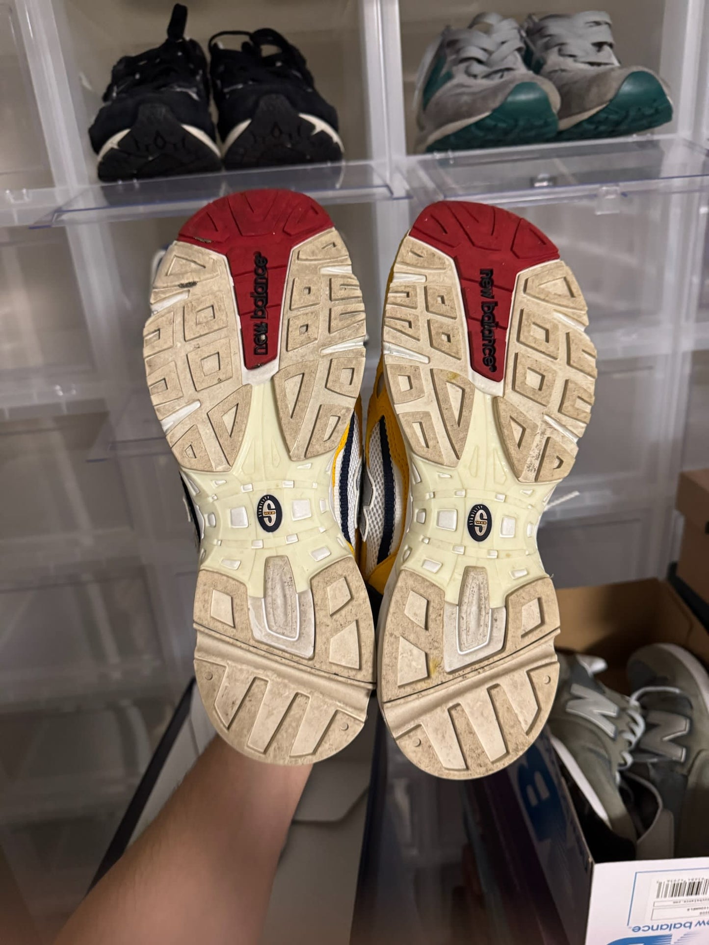 HY928 New Balance 827 Abzorb Aime Leon Dore Yellow