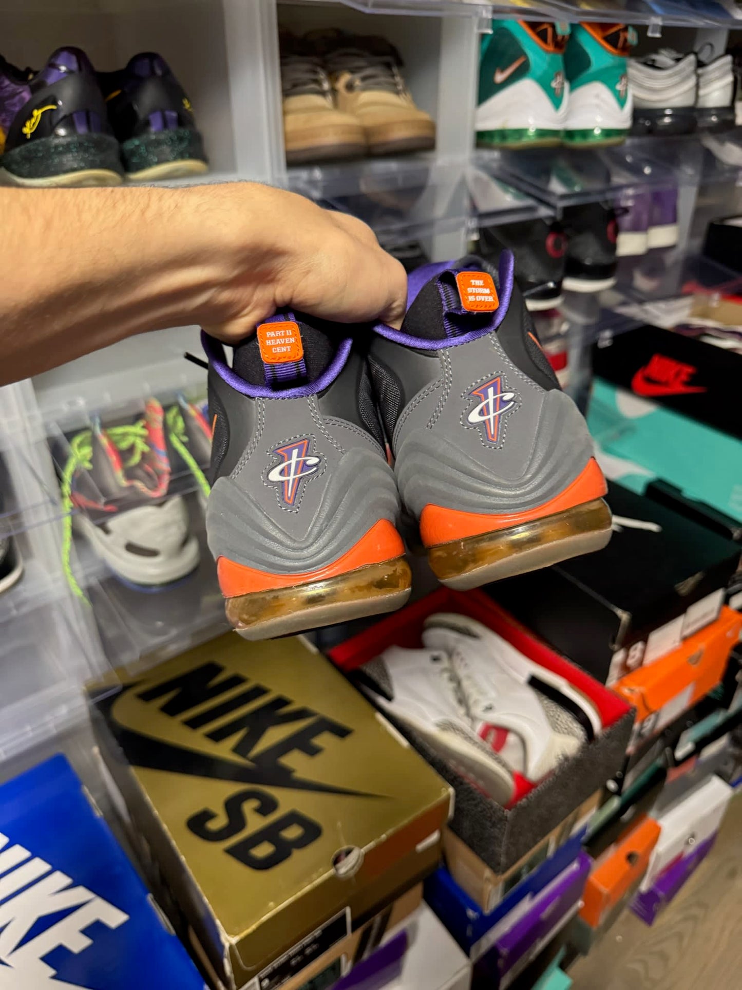 Size 9 Preowned (NB) Nike Penny V Phoenix Suns