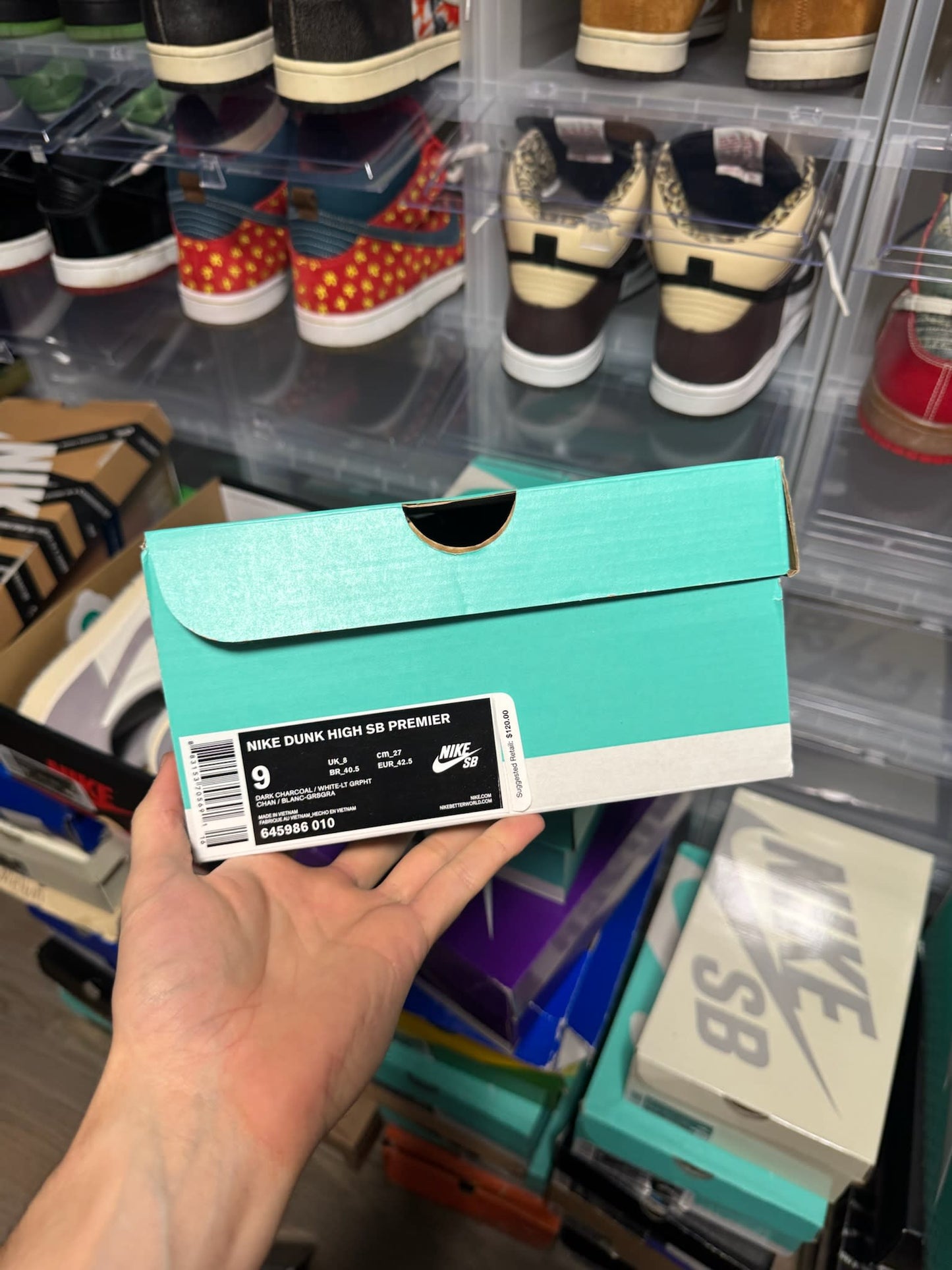 Size 9 Preowned Nike SB Dunk High Petoskey Premier
