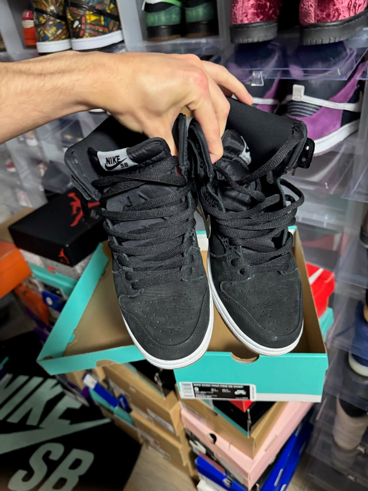 Size 9 Preowned Nike SB Dunk High Nigel Sylvester S.O.M.P.