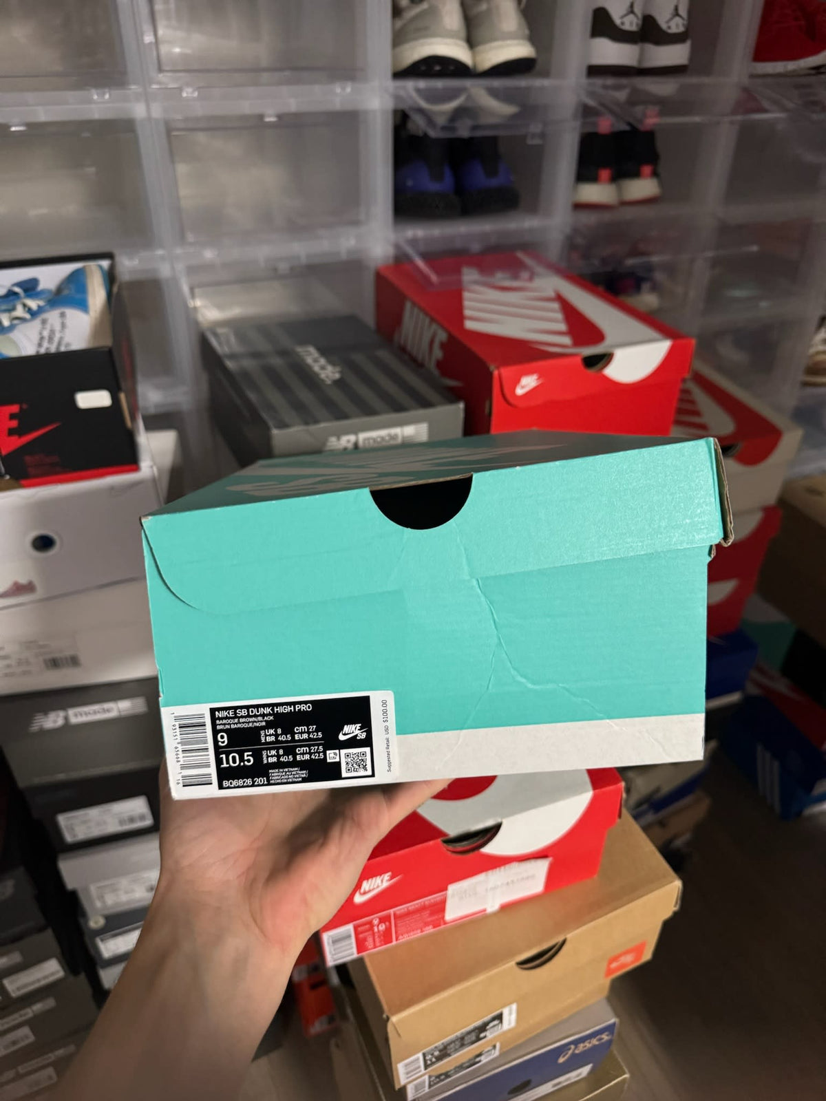 [HY841] Nike SB Dunk High Baroque Brown