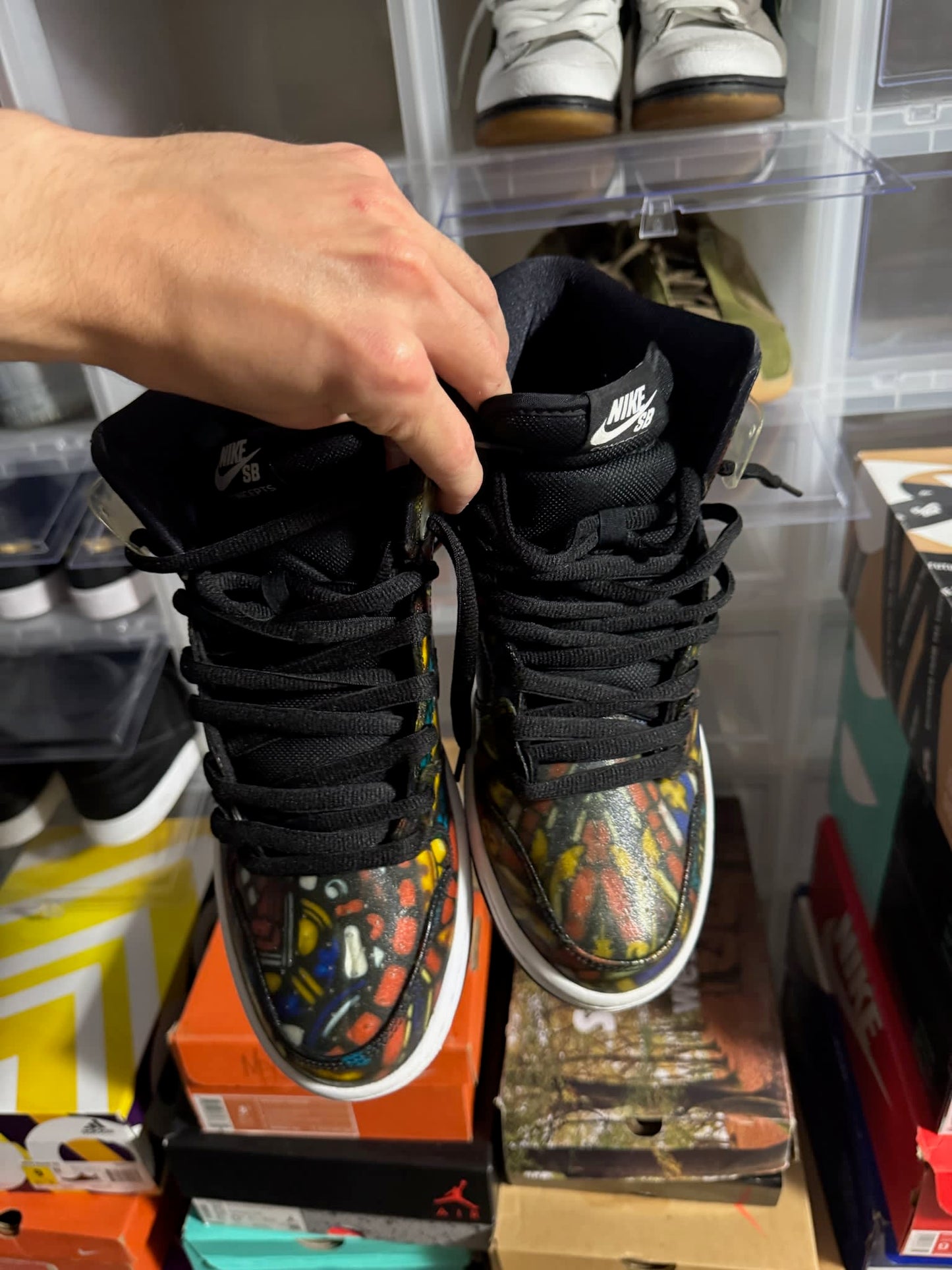 HY782 Nike SB Dunk High Concepts Stained Glass