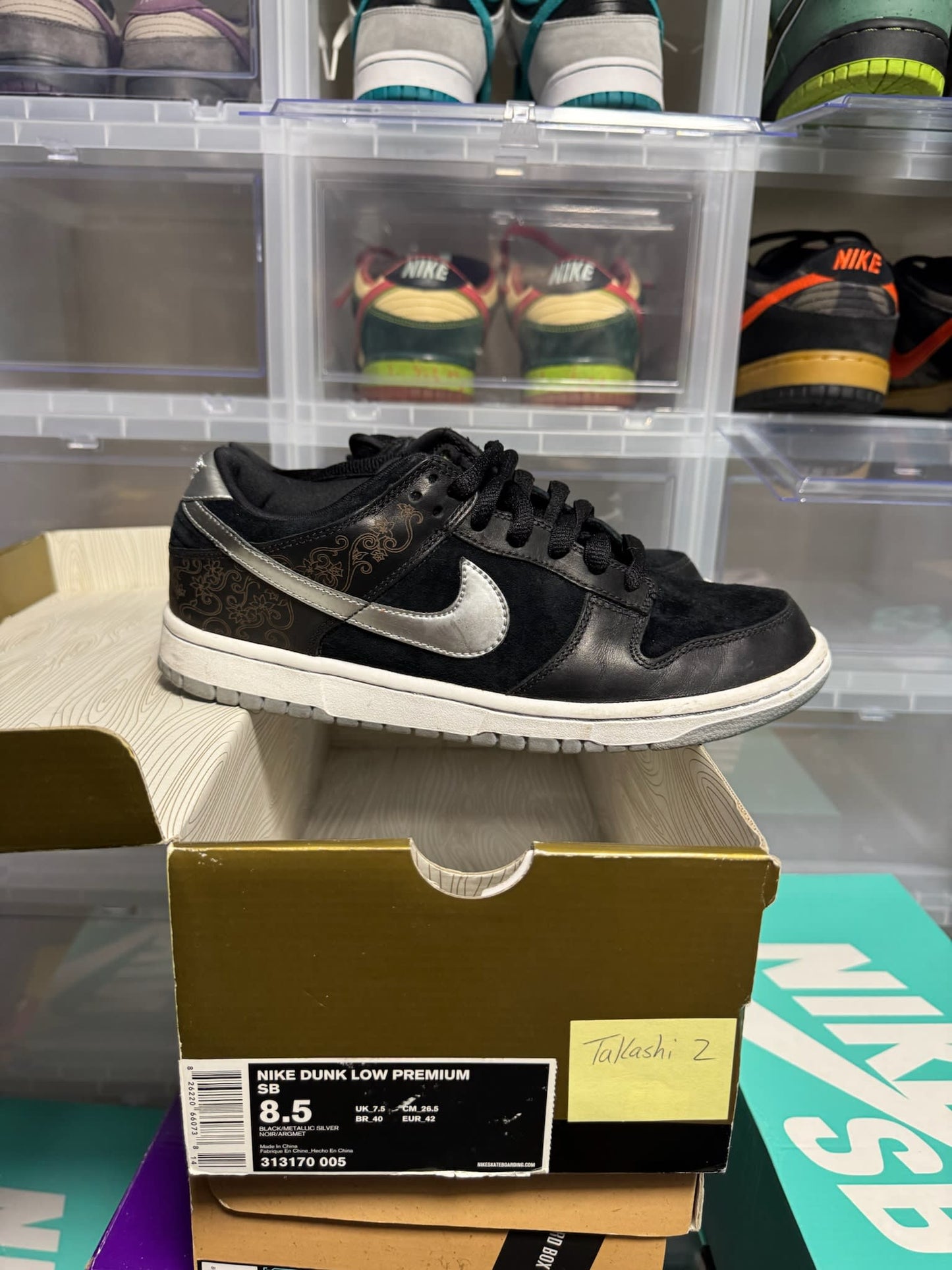 Size 8.5 Preowned Nike SB Dunk Low Takashi 2
