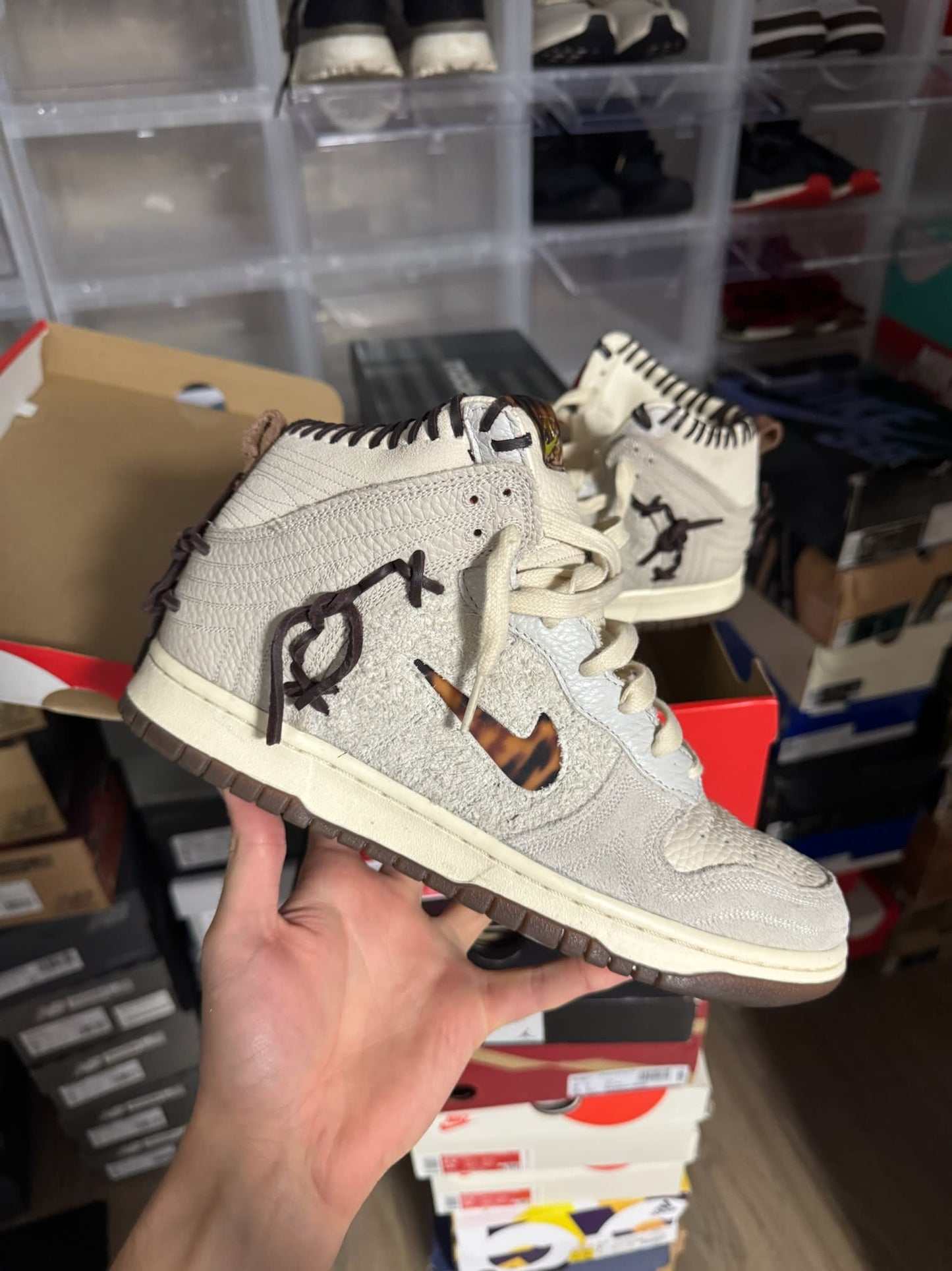HY856 Nike Dunk High Bodega Sail Multi (Friends and Family)