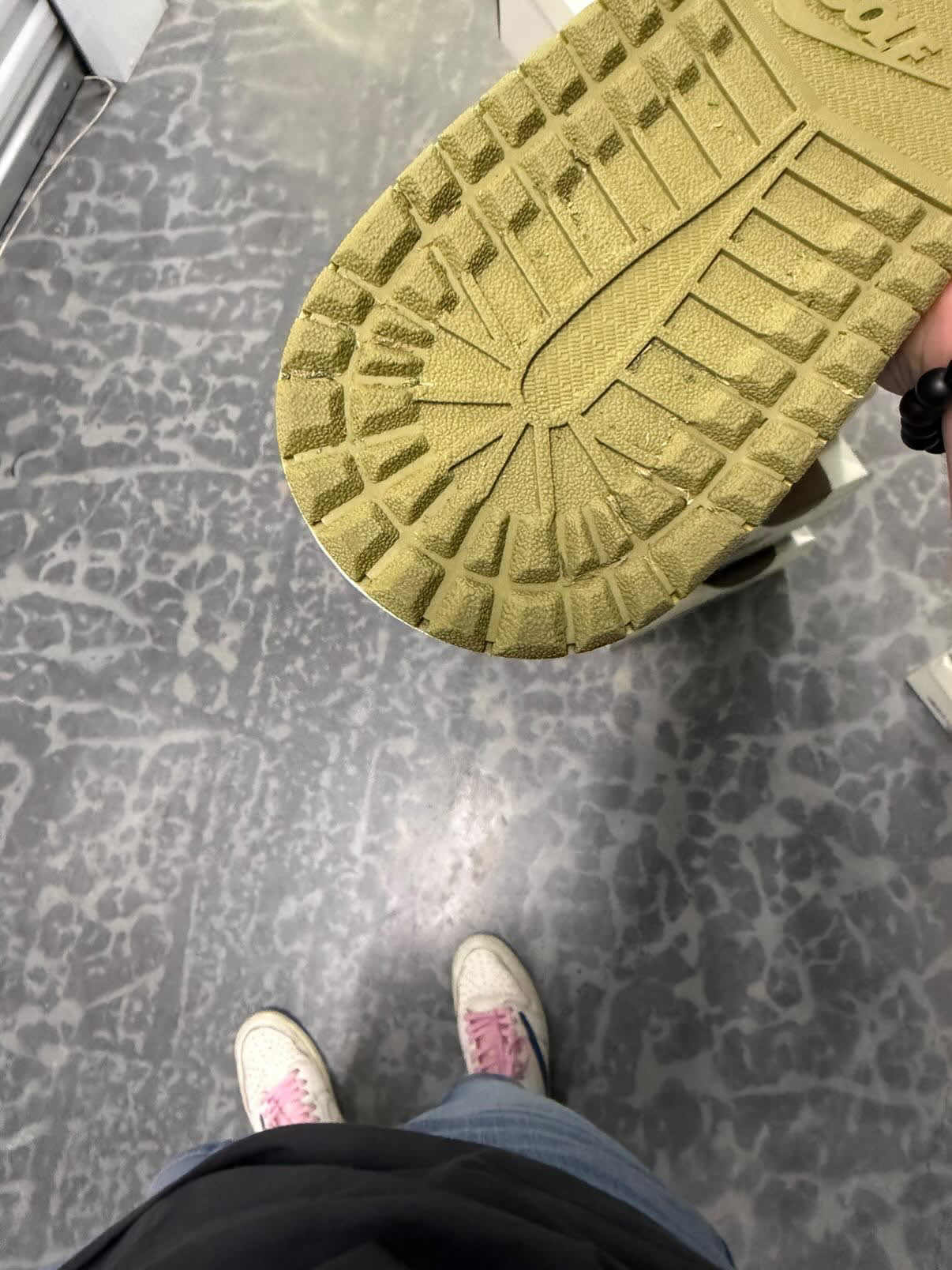 HY6 Jordan 1 Retro Low Golf Travis Scott Neutral Olive