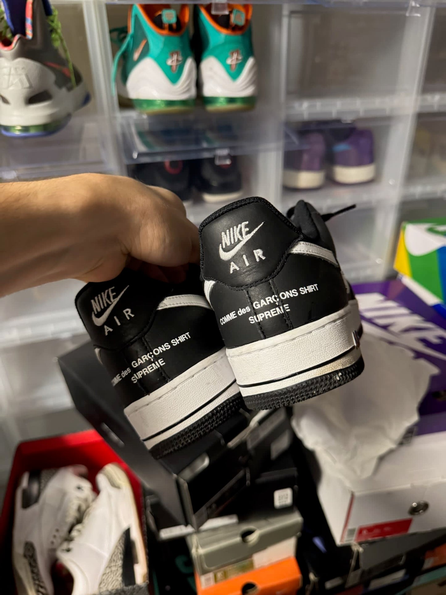 Size 8.5 Preowned Nike Air Force 1 Low Supreme x Comme des Garçons (2018)