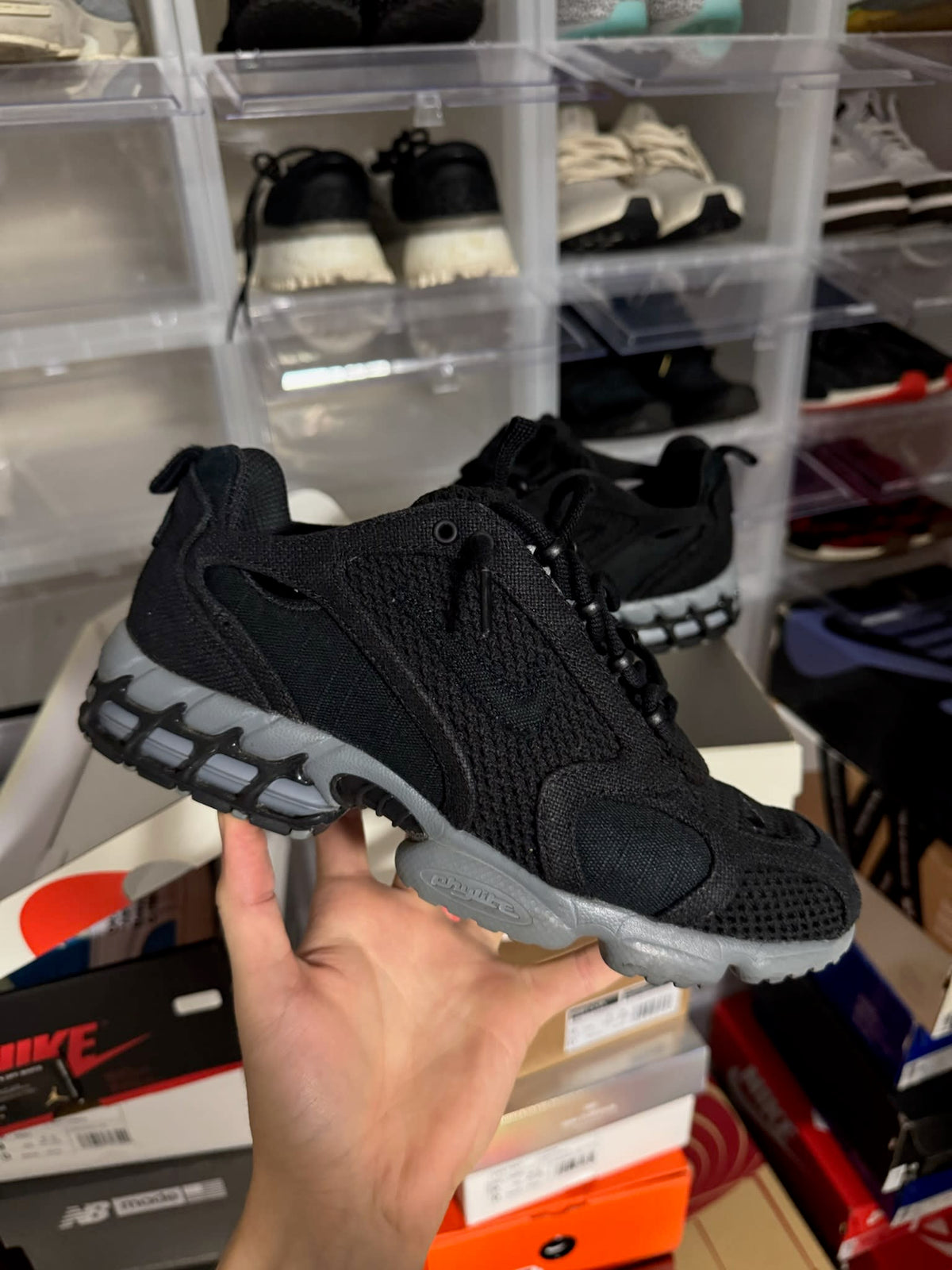 [HY859] Nike Air Zoom Spiridon Cage 2 Stussy Black
