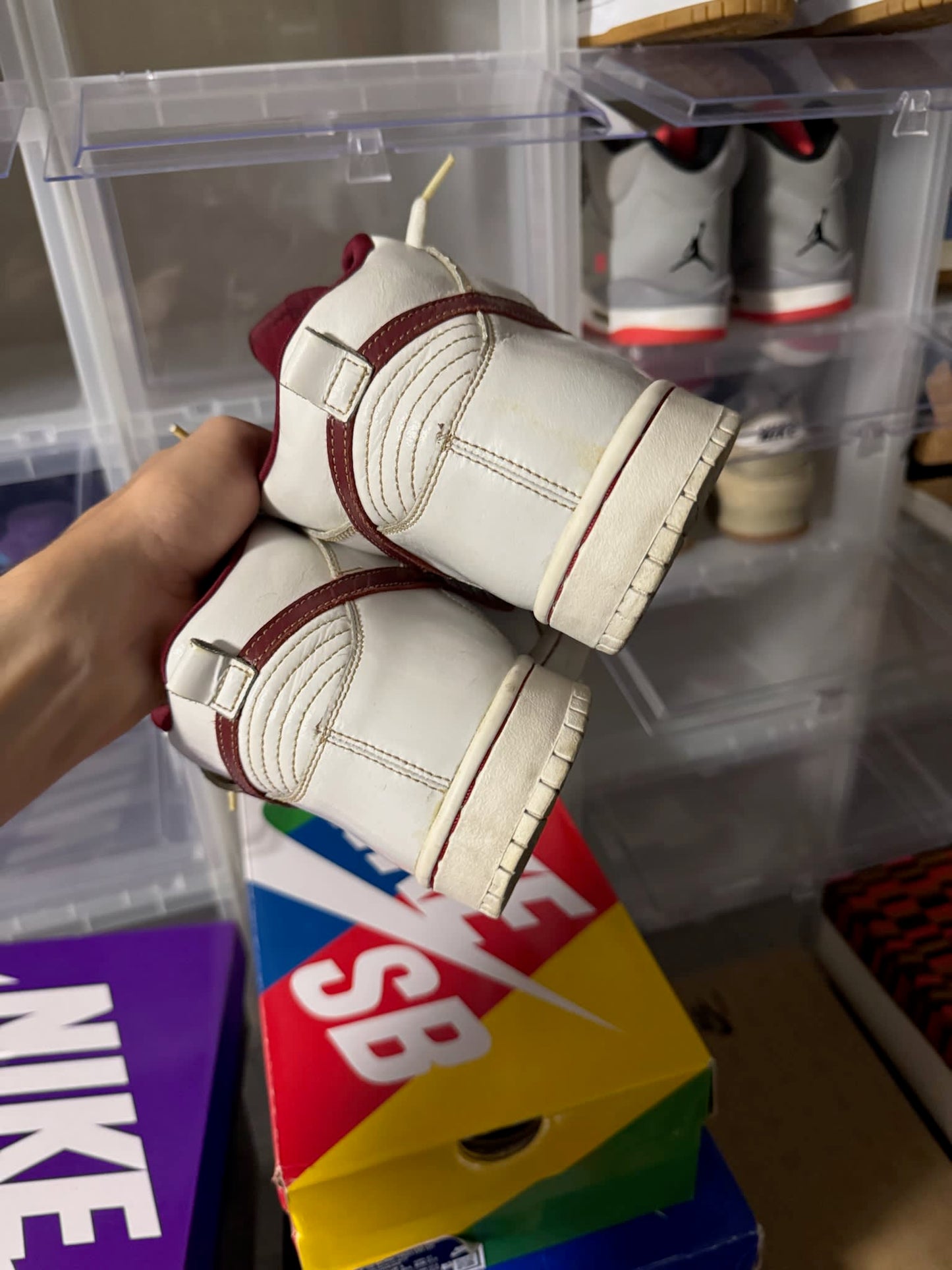Size 9 Preowned (NB) Nike SB Dunk High Mafia Pack