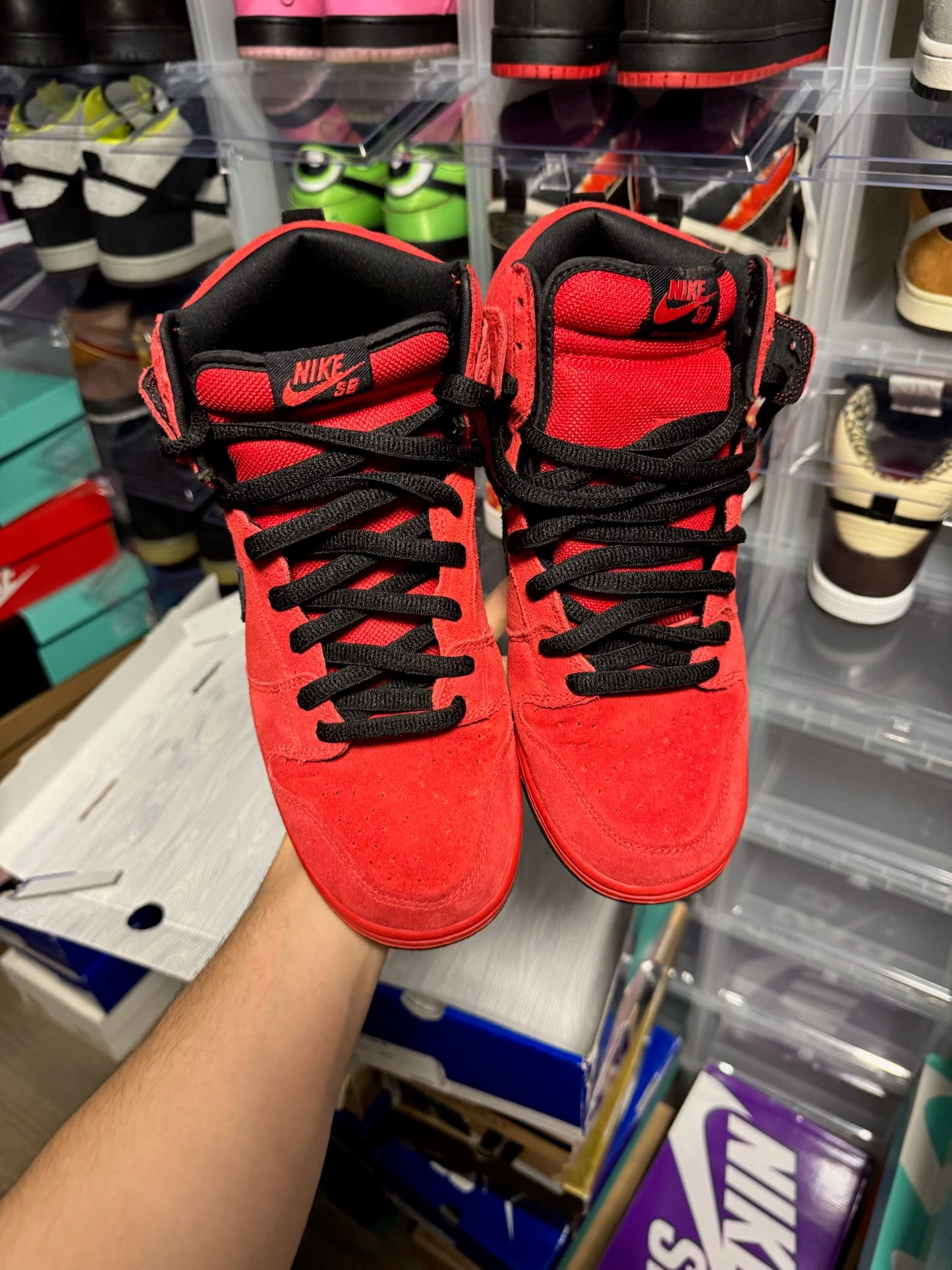 Size 8.5 Nike SB Dunk High Red Devil