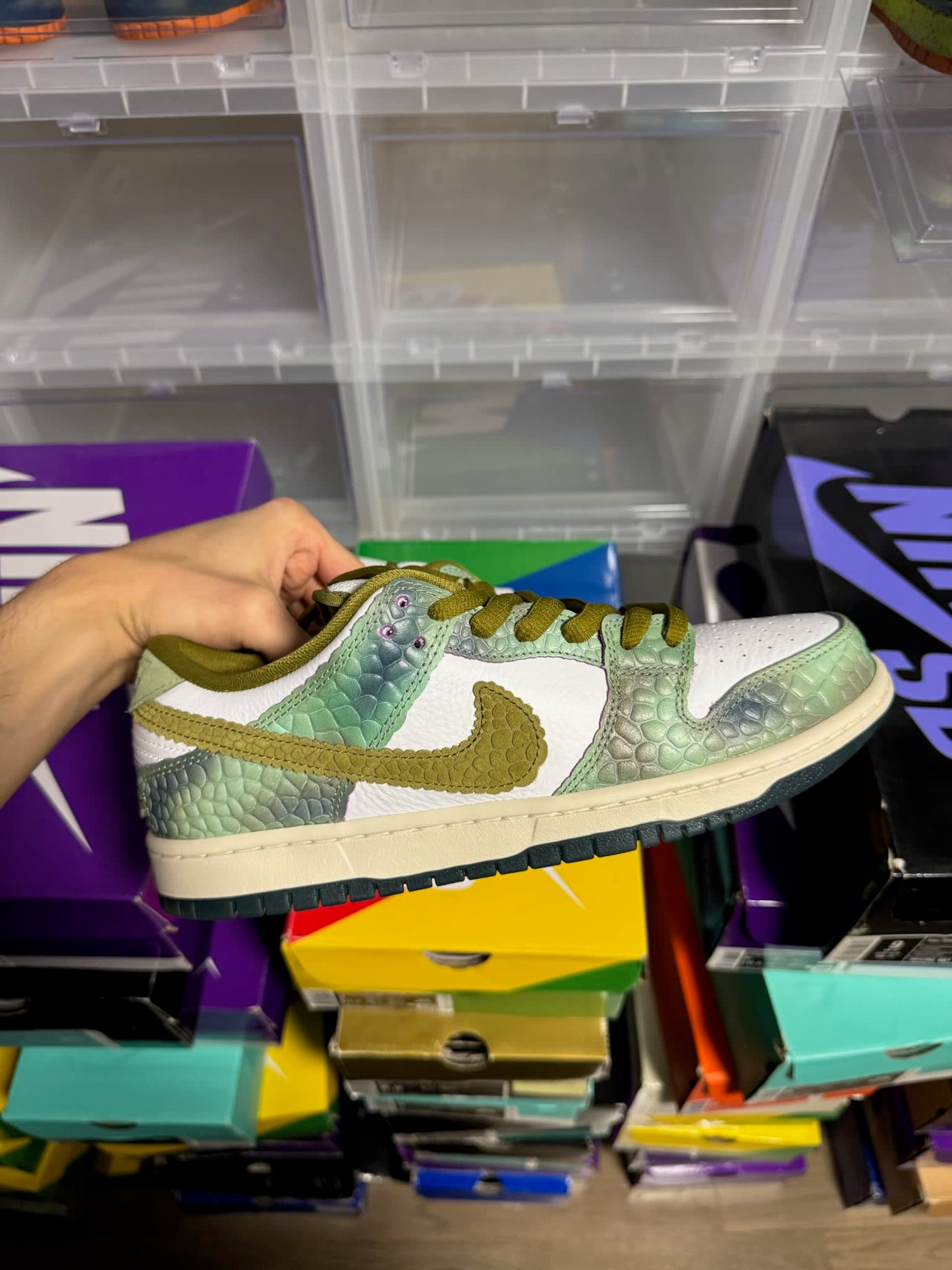 Size 9 Preowned (NB) Nike SB Dunk Low Alexis Sablone Chameleon